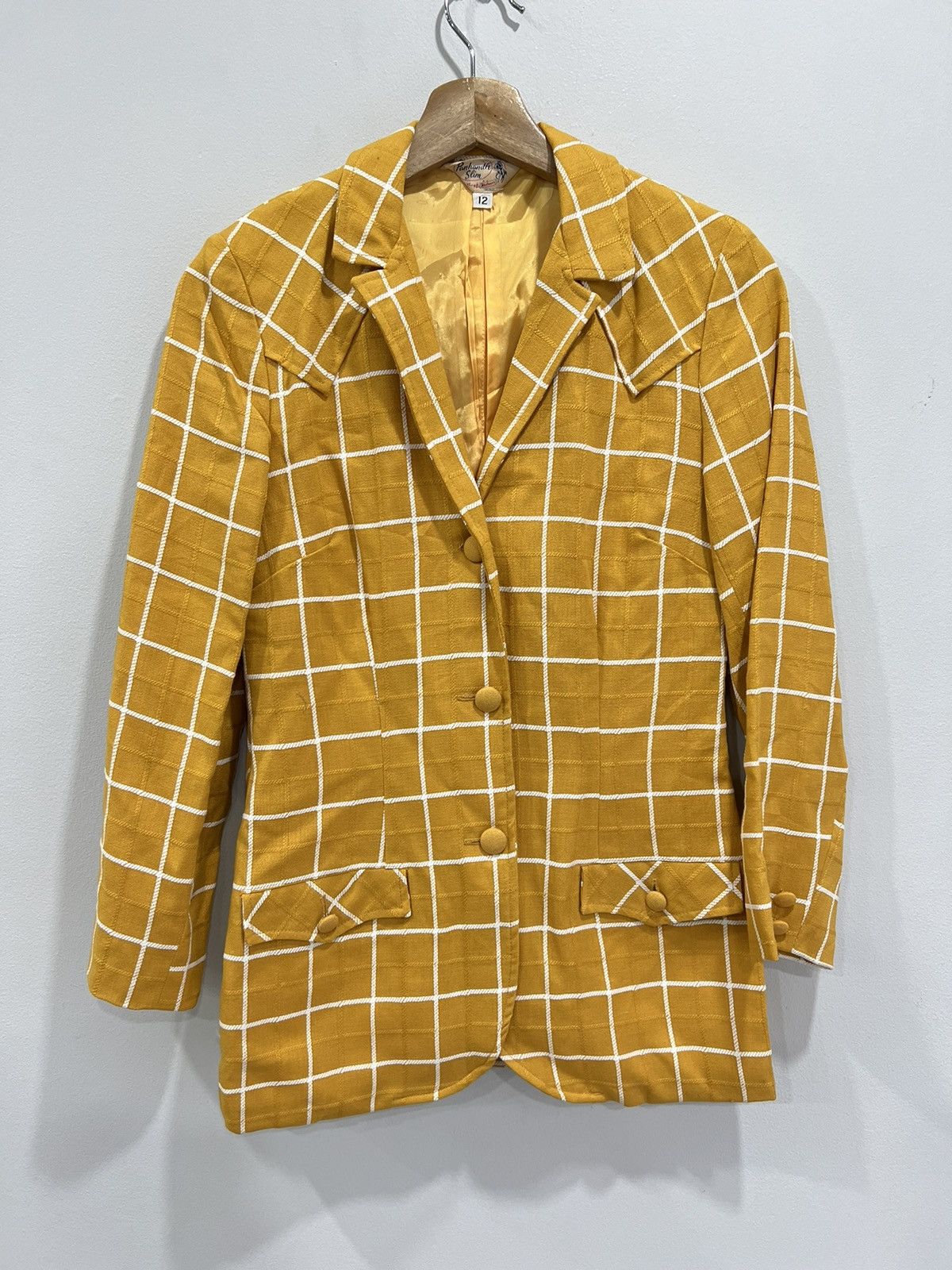 Vintage Vintage Panhandle Slim Blazer Coat plaid striped 70s 60s Size XL / US 12-14 / IT 48-50 - 1 Thumbnail