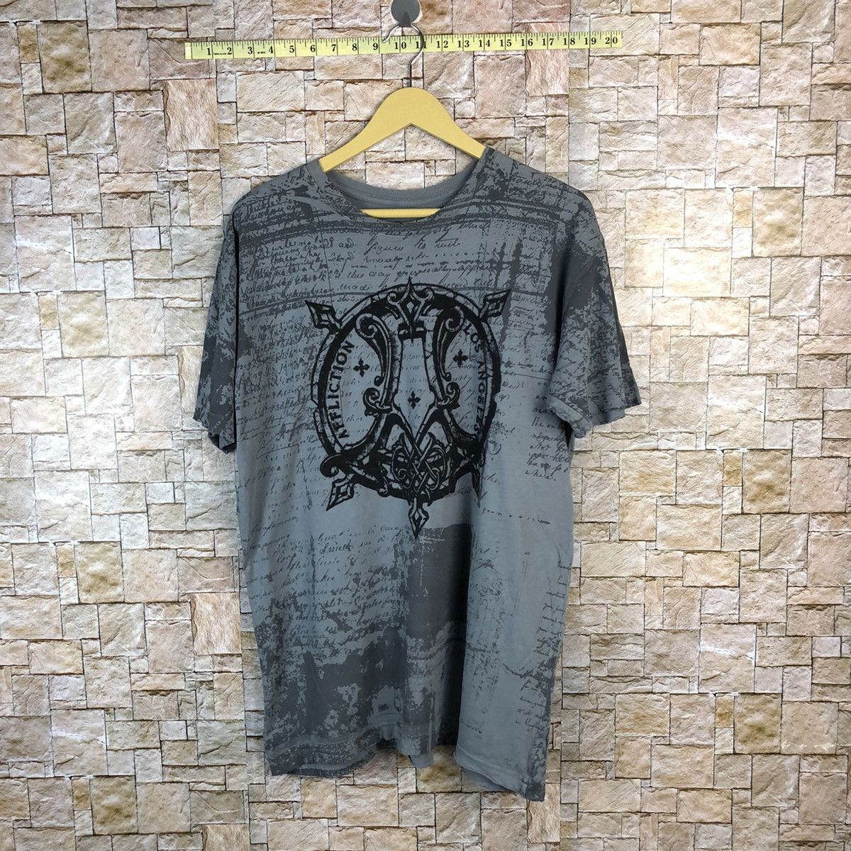 Affliction Affliction Los Angeles streetwear Grey T-Shirt tee #A548 Size US L / EU 52-54 / 3 - 1 Thumbnail