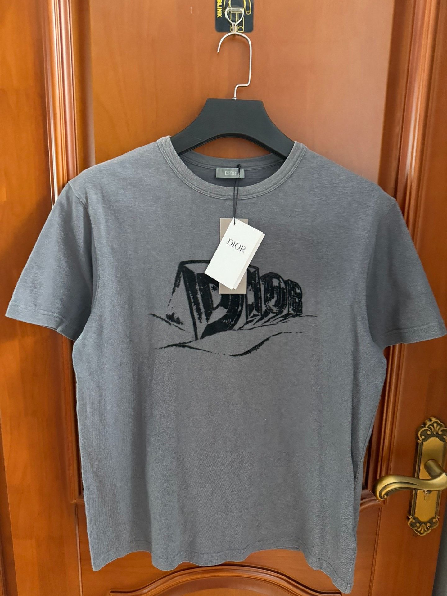 Dior Dior Grey Graphic Logo T-Shirt Size L Size US L / EU 52-54 / 3 - 1 Thumbnail