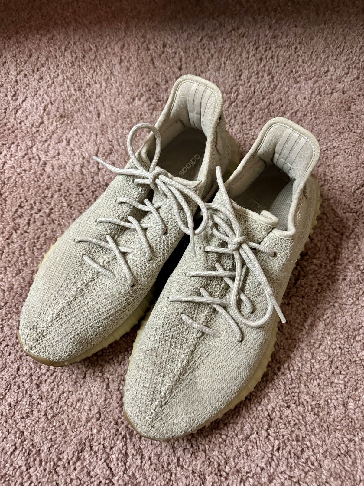 Adidas × Kanye West × Yeezy Beige Yeezy 350 Size US 12 / EU 45 - 1 Thumbnail