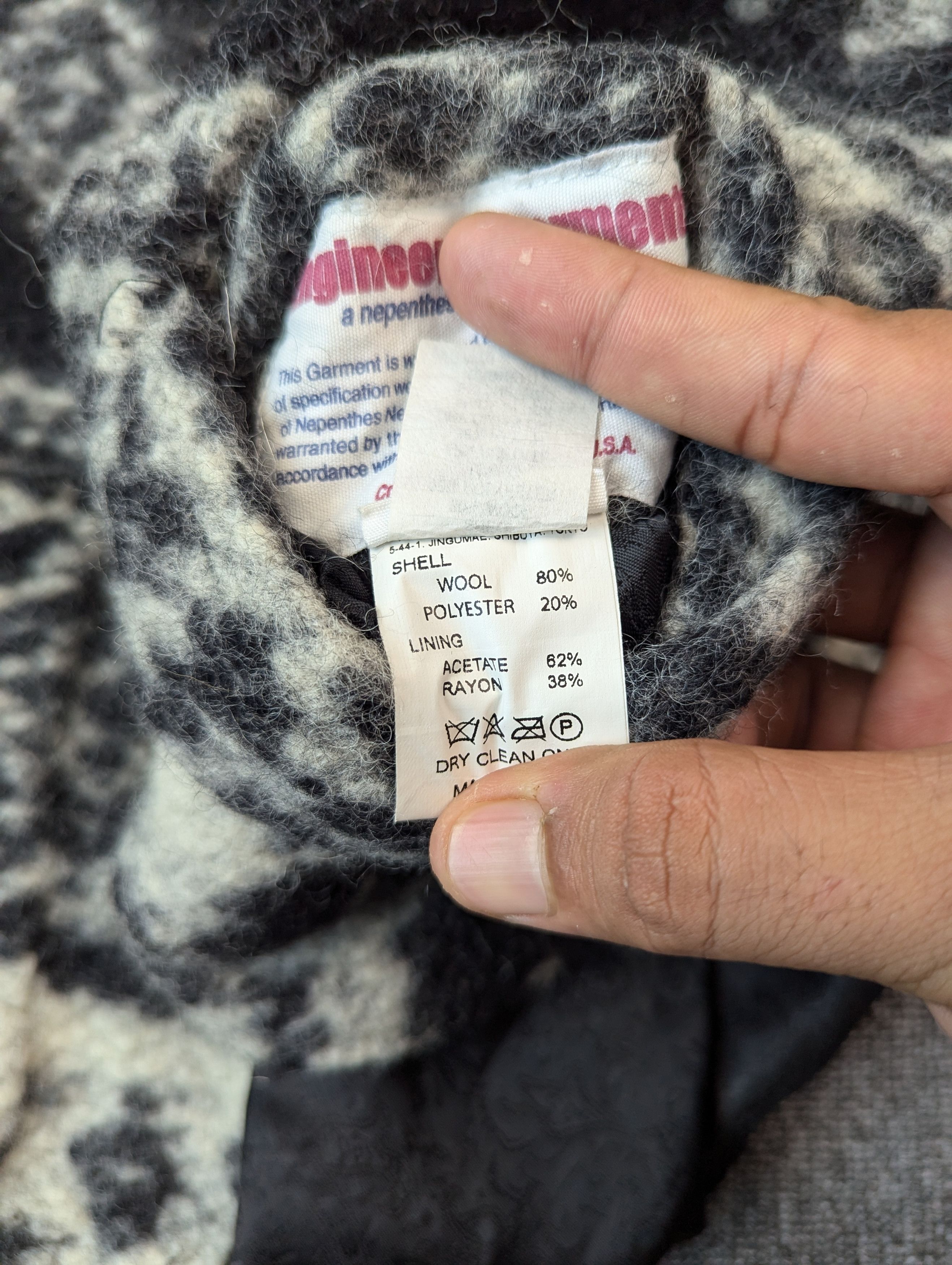 Engineered Garments Engineered Garments Wool Patterned Cardigan Jacket Size S Size US S / EU 44-46 / 1 - 14 Thumbnail