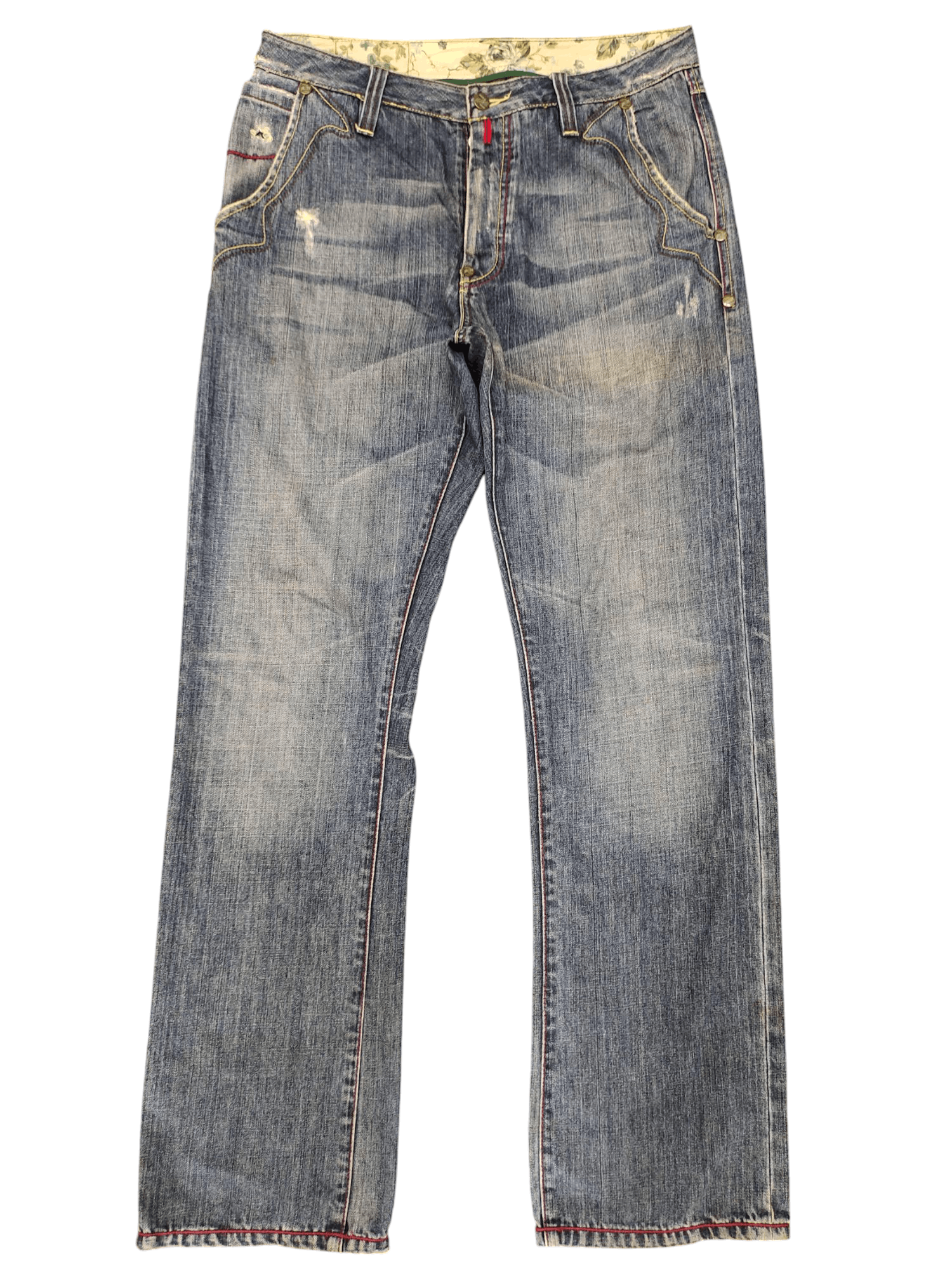 Artful Dodger Antful Dodger Fighting Irons Embroidered Jeans Size US 32 / EU 48 - 8 Thumbnail
