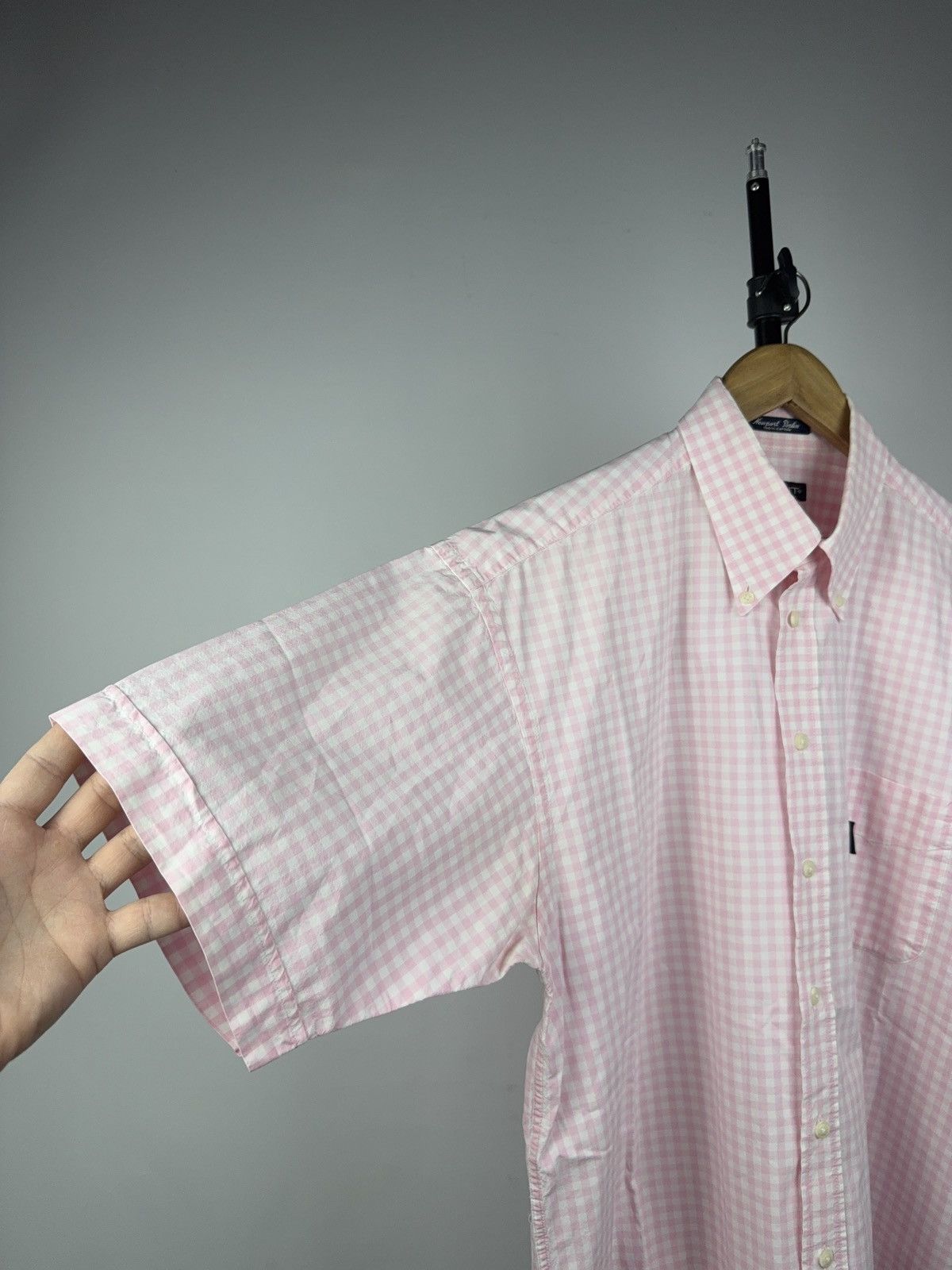 Gant Vintage Luxury GANT Short Sleeve Pink Gingham Check Shirt Size US L / EU 52-54 / 3 - 2 Thumbnail