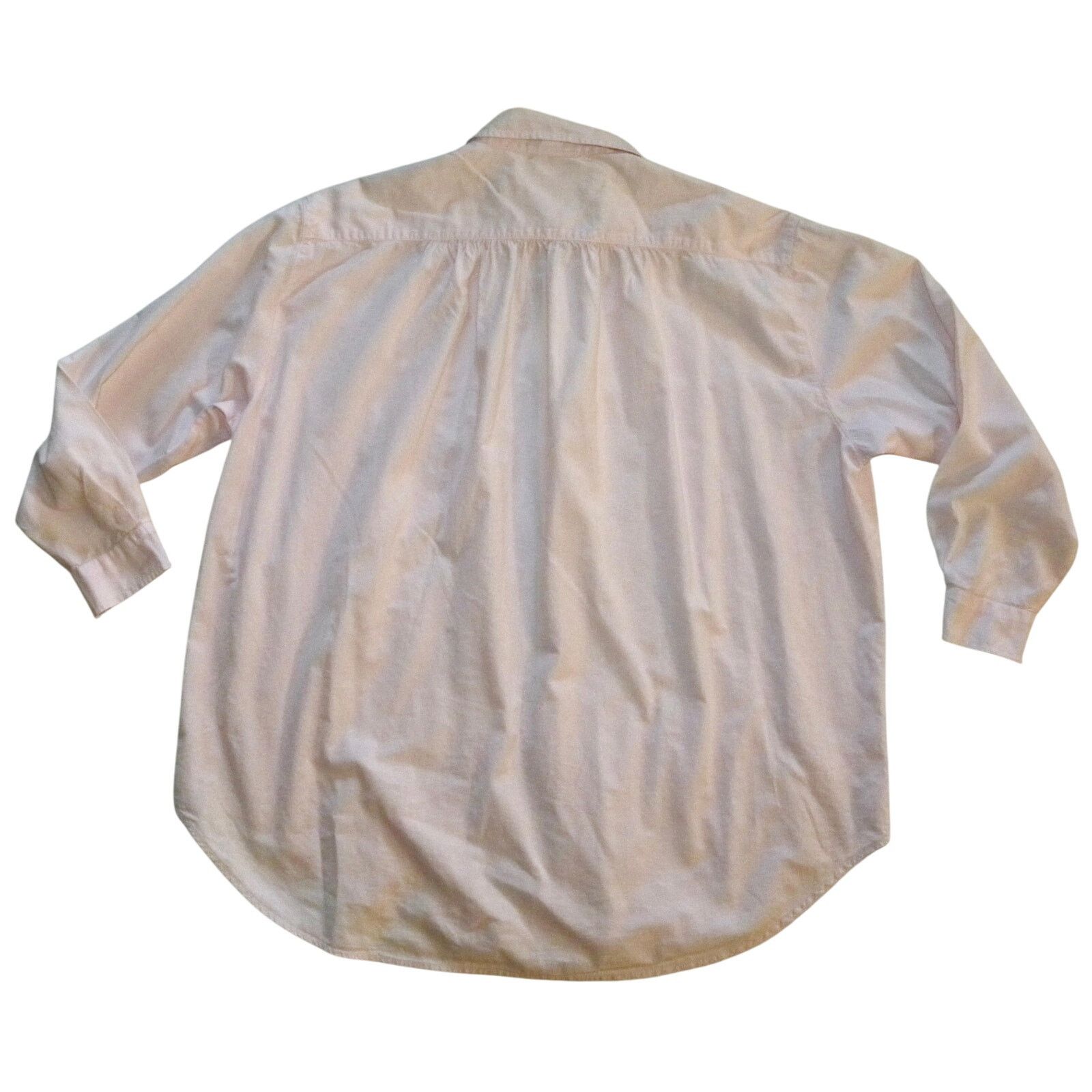 Vintage 80s Pink Boxy Cut Shirt with "G" monogram | Garron S/M Size US S / EU 44-46 / 1 - 4 Thumbnail