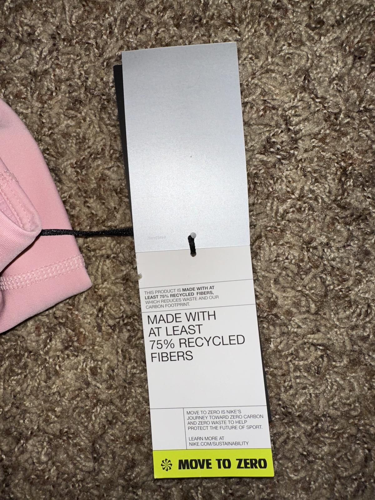 Nike Nike Pro Swoosh Pink Medium Support Bra Women's (Non PAD) Size ONE SIZE - 10 Thumbnail