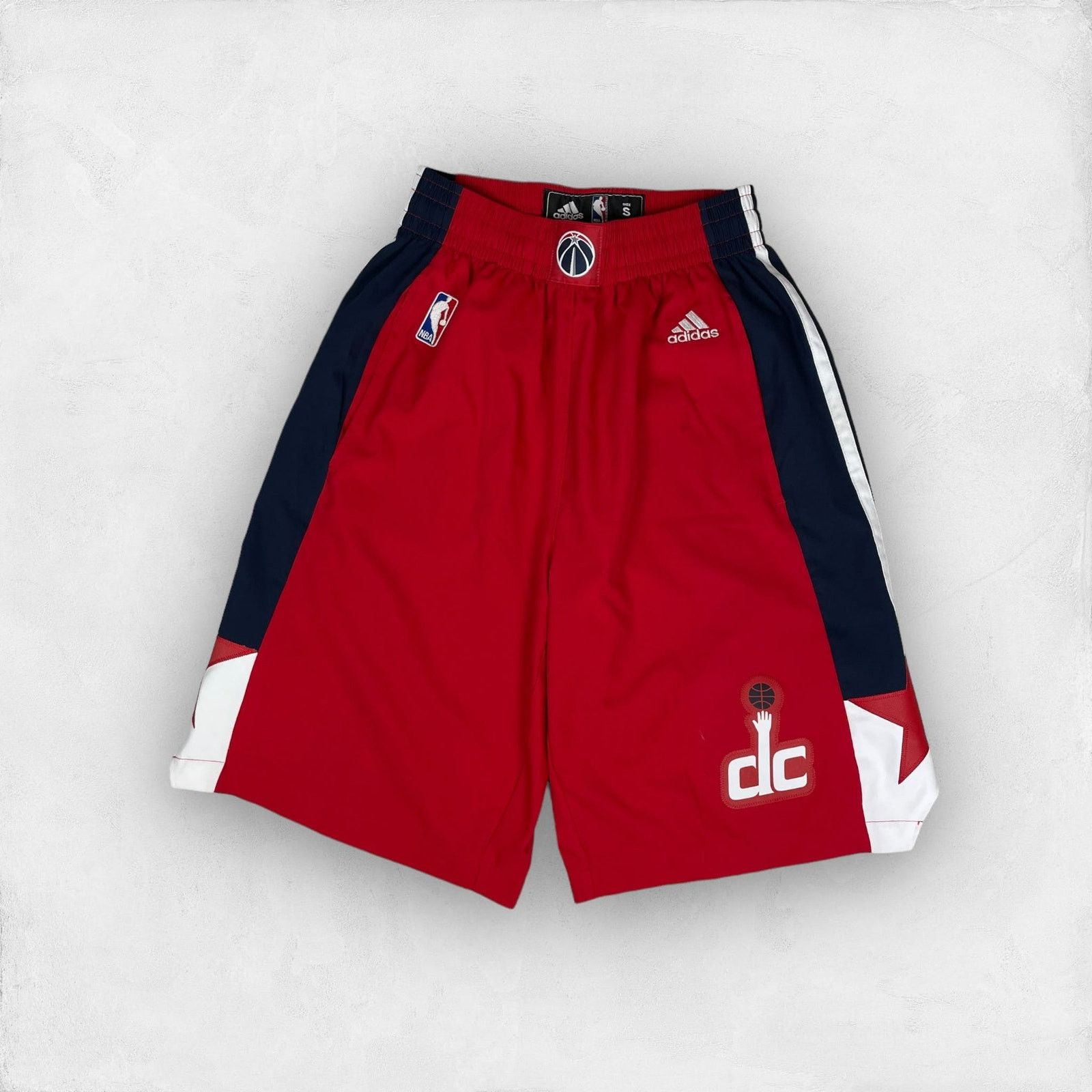 Adidas Adidas Men's Red Washington Wizards Basketball Team Shorts S Size US 30 / EU 46 - 1 Thumbnail