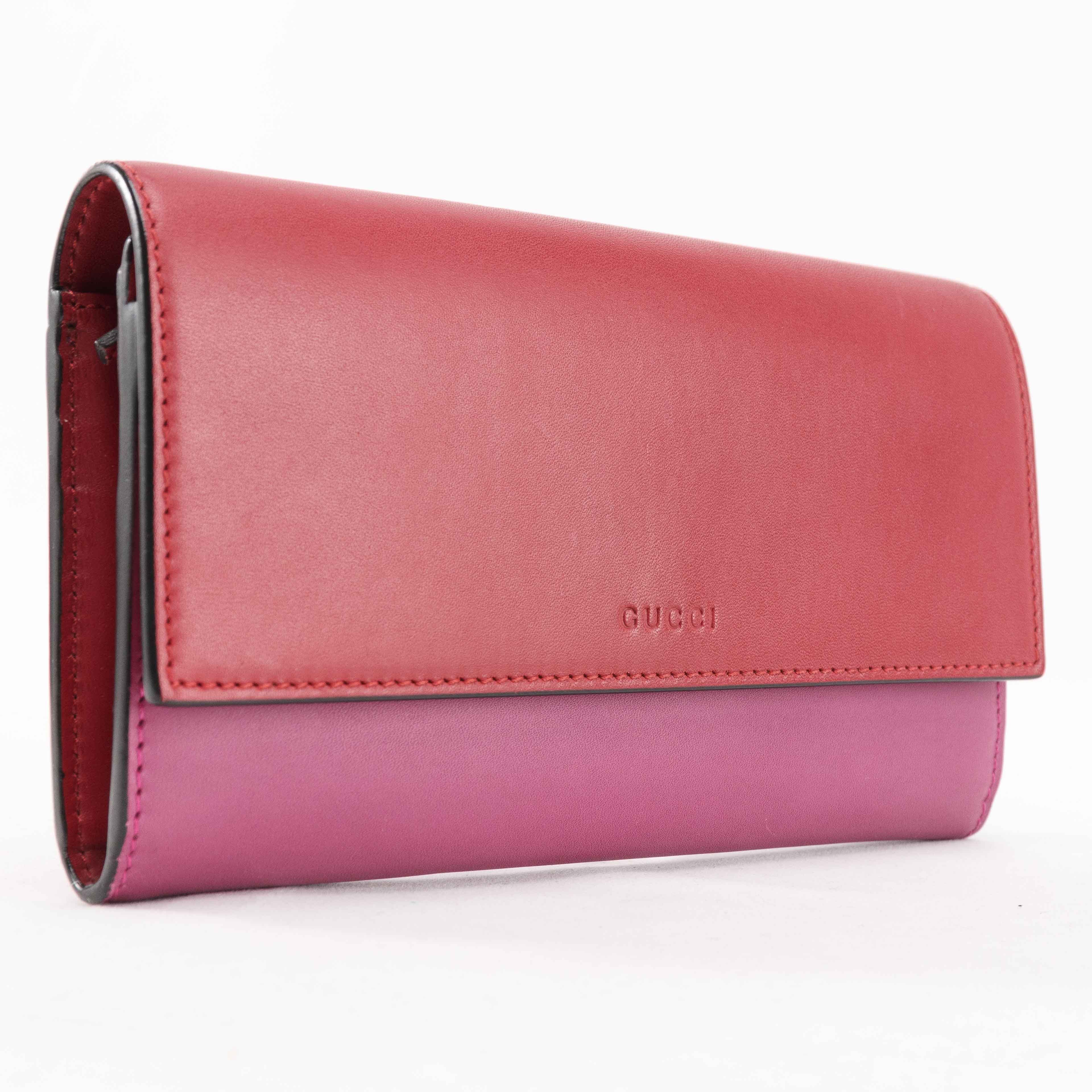 Gucci Gucci Bicolor Leather Continental Wallet Size ONE SIZE - 2 Thumbnail