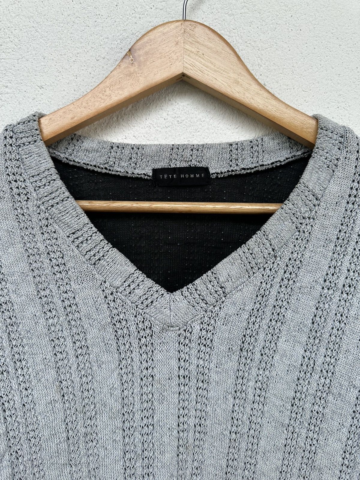 Issey Miyake × Japanese Brand × Tete Homme Tete Homme Knitwear Size US L / EU 52-54 / 3 - 5 Thumbnail