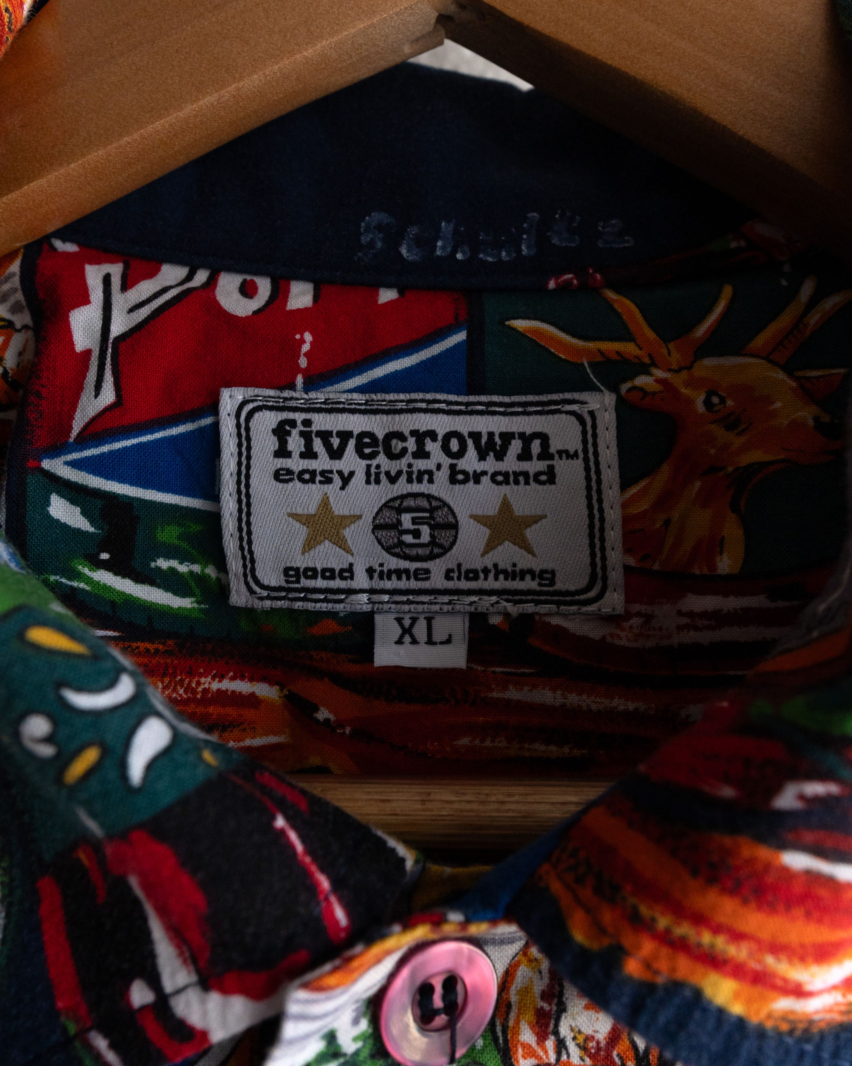 Vintage Vintage 90s Five Crown Beer All Over Print Shirt Men's XL Size US XL / EU 56 / 4 - 4 Thumbnail
