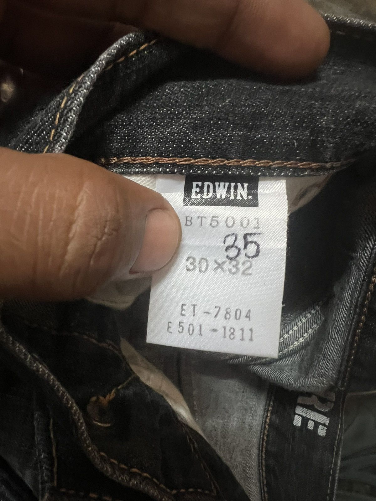 Japanese Brand FLARED💥RARE COLOUR EDWIN 503 DISTRESSED DENIM PANT Size US 29 - 10 Thumbnail