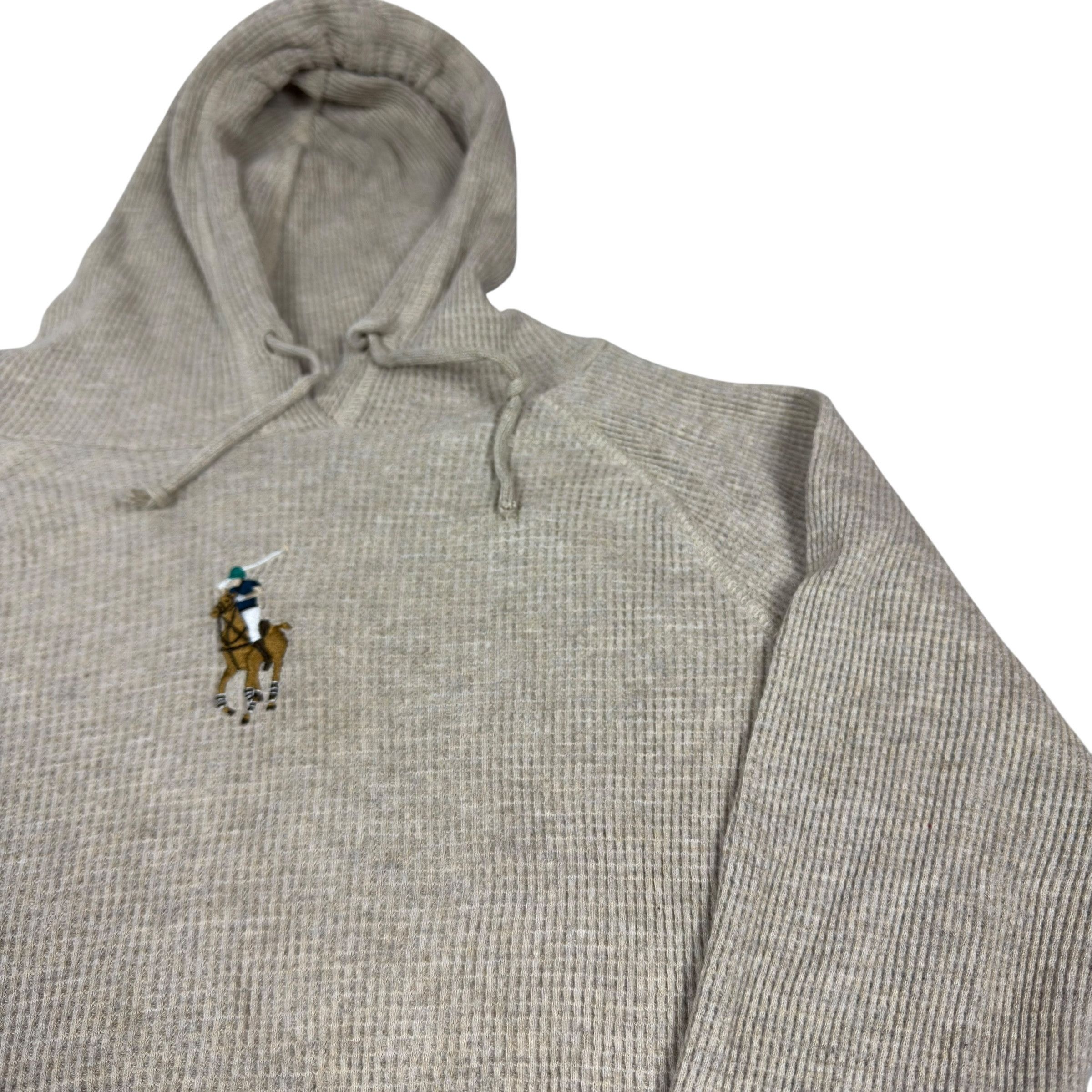 Polo Ralph Lauren Polo Ralph Lauren Womens Beige Cotton Pony Logo Hoodie Large Size L / US 10 / IT 46 - 5 Thumbnail
