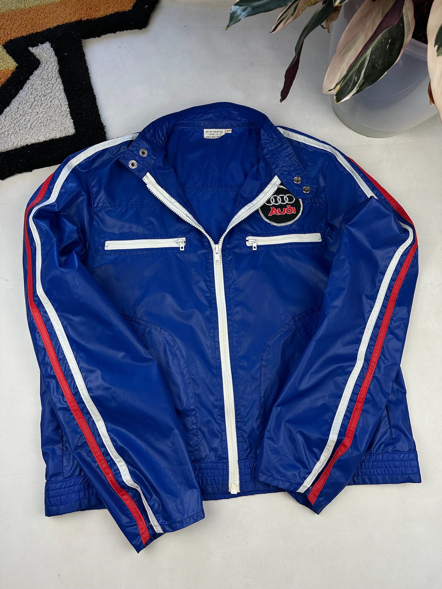 Audi Vintage Audi Racing F1 Jacket 90s track top nylon Size US M / EU 48-50 / 2 - 2 Thumbnail