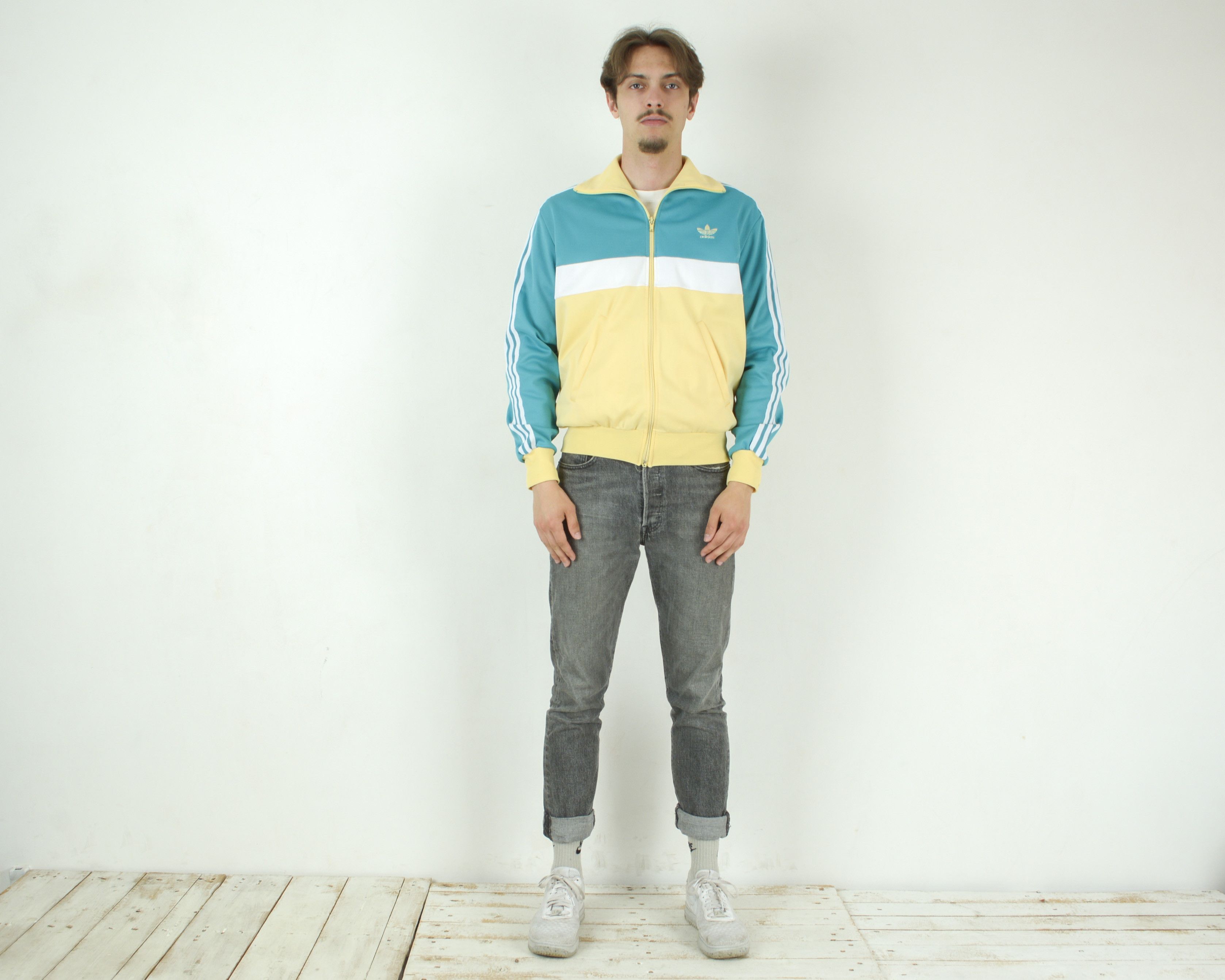 Adidas Ventex S Tracksuit Jumper Sweatshirt Jacket Made in England Size US S / EU 44-46 / 1 - 4 Thumbnail