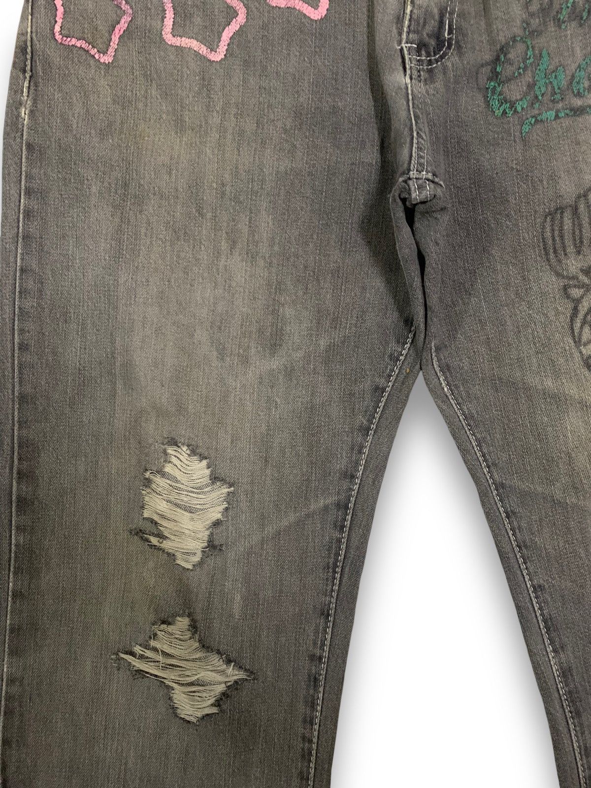 One Piece Vintage One Piece Tony Chopper Loose Fit Distressed Jeans Size US 32 / EU 48 - 7 Thumbnail