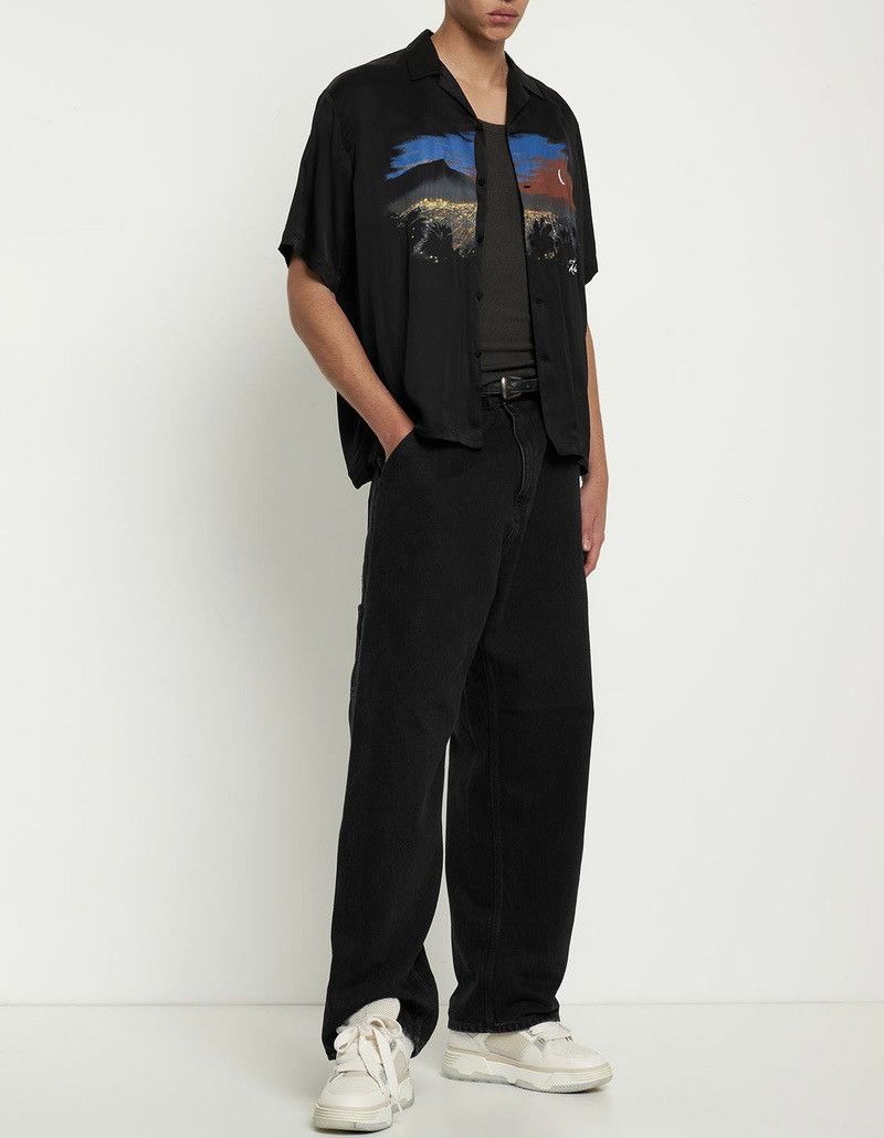 Represent Clo. 🔥 Represent The Hills Printed Satin SS Button Up Shirt Art Size US M / EU 48-50 / 2 - 2 Thumbnail
