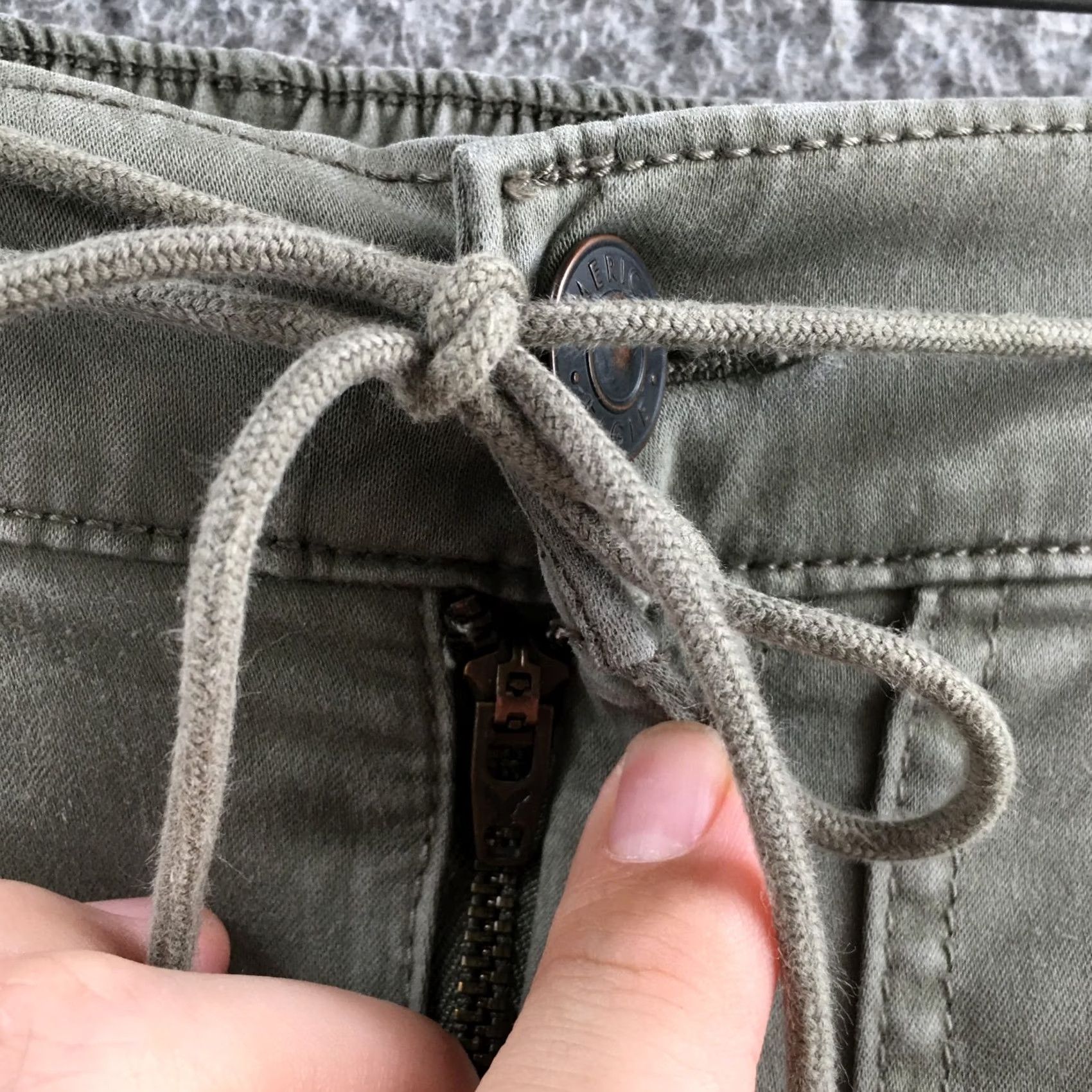 American Eagle Outfitters American Eagle Outfitters Utility Jogger Pants Womens 4R Gray Mid Rise Slim Jegging Style Size 27" / US 4 / IT 40 - 5 Thumbnail