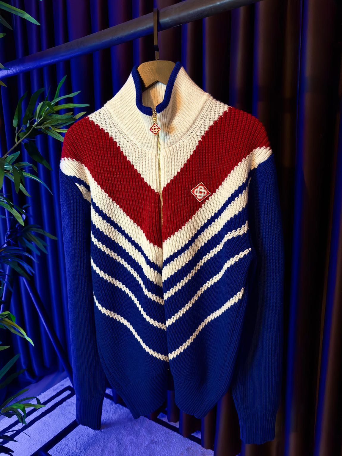 Casablanca Casablanca Chevron Zip Up Jumper Size US M / EU 48-50 / 2 - 5 Thumbnail