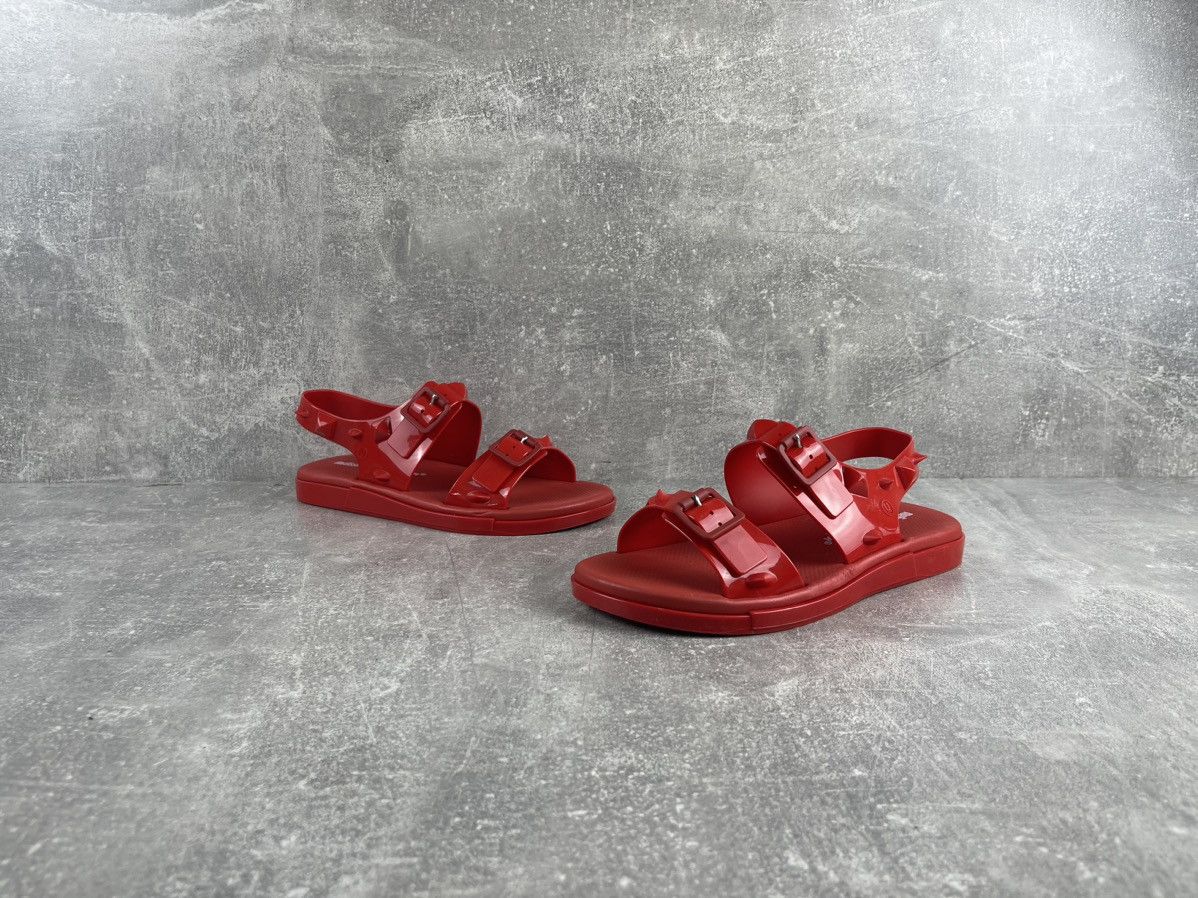 Jun Takahashi × Melissa × Undercover Melisa Undercover Jun Takahashi Avant Garde Red Sandals Size US 7 / IT 37 - 4 Thumbnail