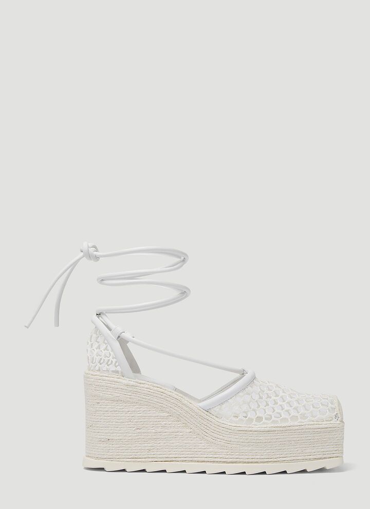 Bottega Veneta o1s1wg110924 Stretch in White Size US 7 / IT 37 - 1 Thumbnail