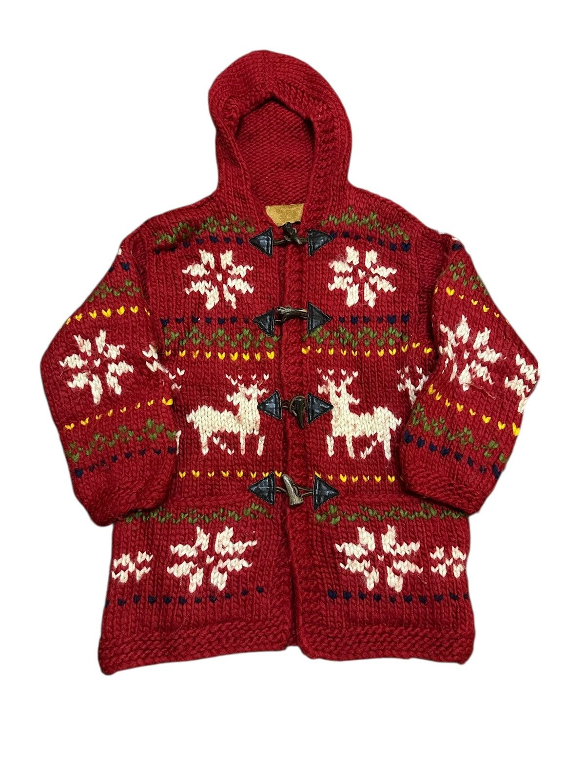 Vintage Vintage Cowinhan Style Canada Knit Jacket Duffle Coat Size US M / EU 48-50 / 2 - 2 Thumbnail