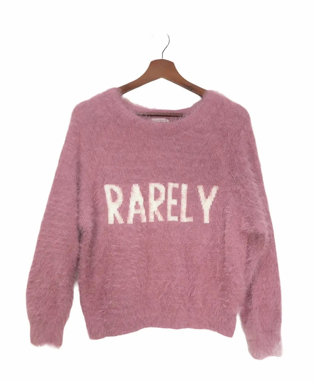 Japanese Brand RARELY Colza Fur Fuzzy Soft Merino Versatiles Pink Sweater Size S / US 4 / IT 40 - 1 Thumbnail