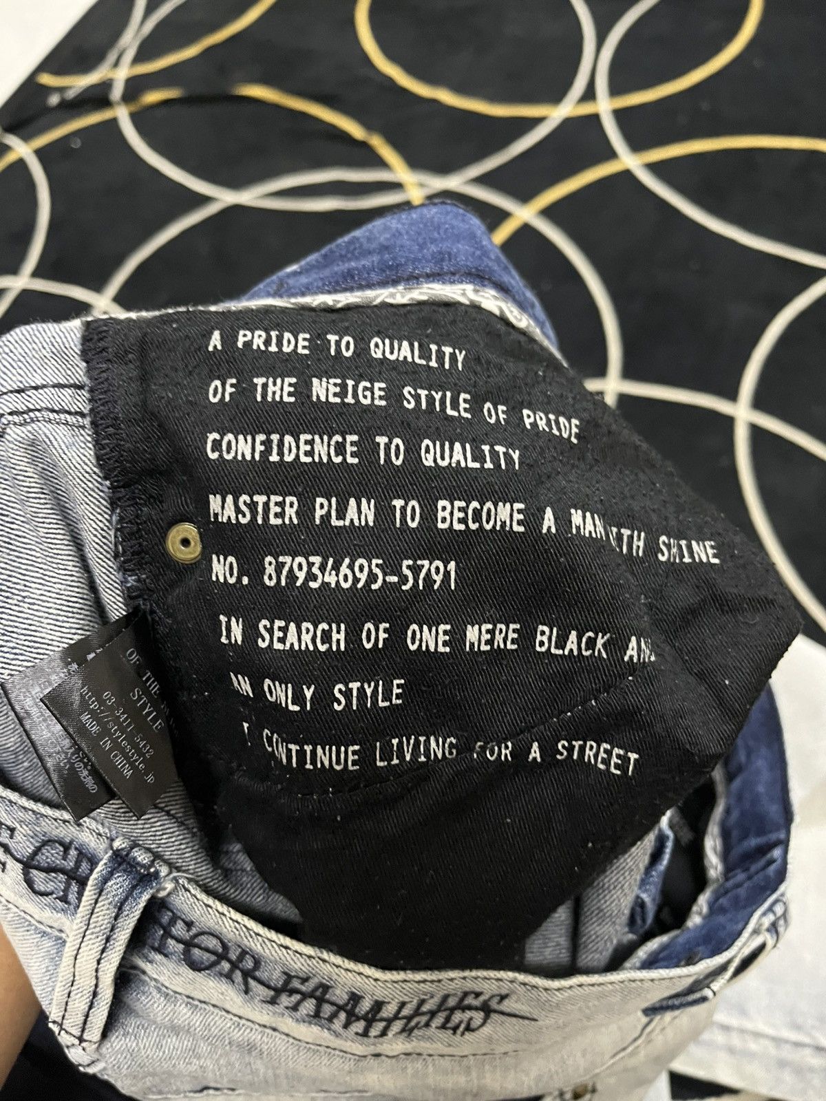 If Six Was Nine Vintage Of the Niege Studded Grunge Faded Denim Size US 33 - 14 Thumbnail