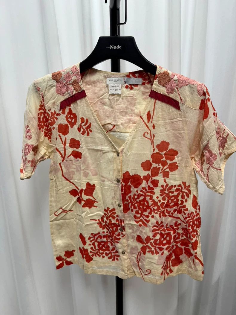 Dries Van Noten Dries van noten Embroidered stamen short sleeve 2503-Nextar Size XS / US 0-2 / IT 36-38 - 1 Thumbnail