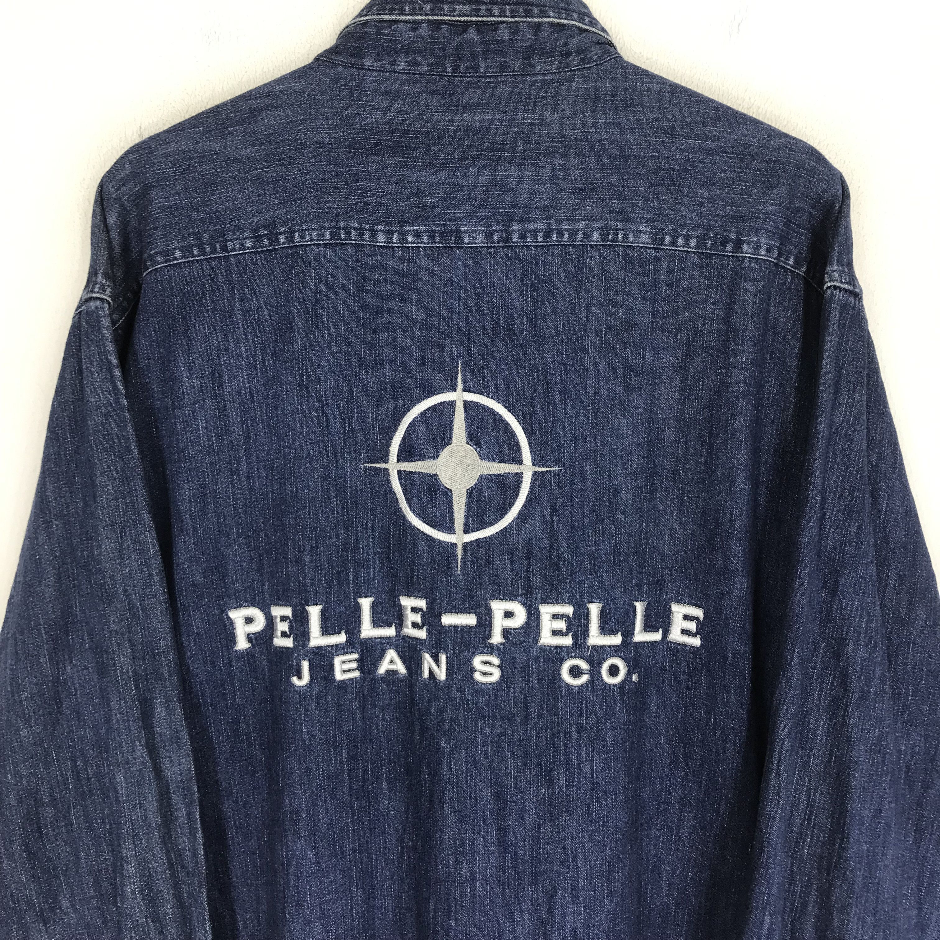 Marc Buchanan Vintage Pelle Pelle Marc Buchanan Indigo Blue Jeans Hip Hop Size US L / EU 52-54 / 3 - 4 Thumbnail