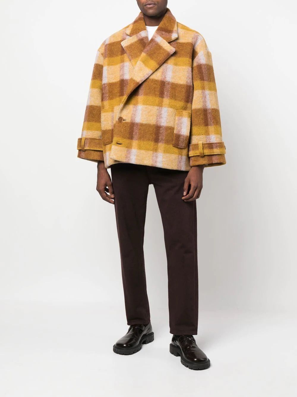 image of Avant Garde x Henrik Vibskov ds! Aw22 Henrik Vibskov Checkered Short Fisherman Jacket (Size Medium)