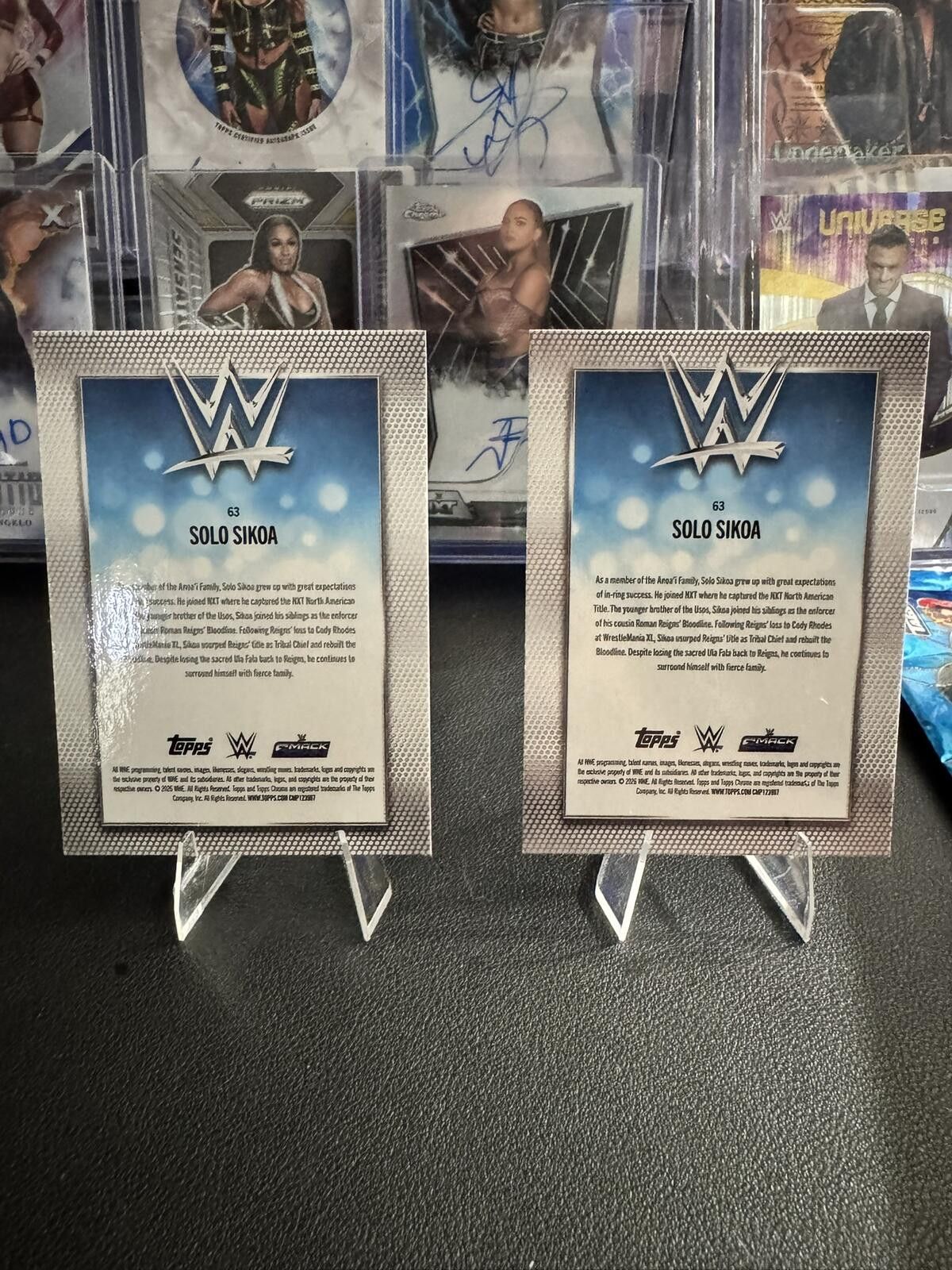 Topshop Topps Chrome WWE Solo Sikoa Trading Cards Set 3 Limited 99/ Size ONE SIZE - 4 Thumbnail