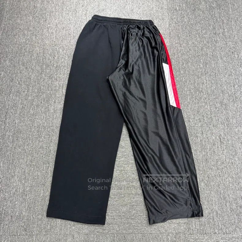Balenciaga Balenciaga size M Left and right patchwork wide-leg pants Size US 27 - 5 Thumbnail
