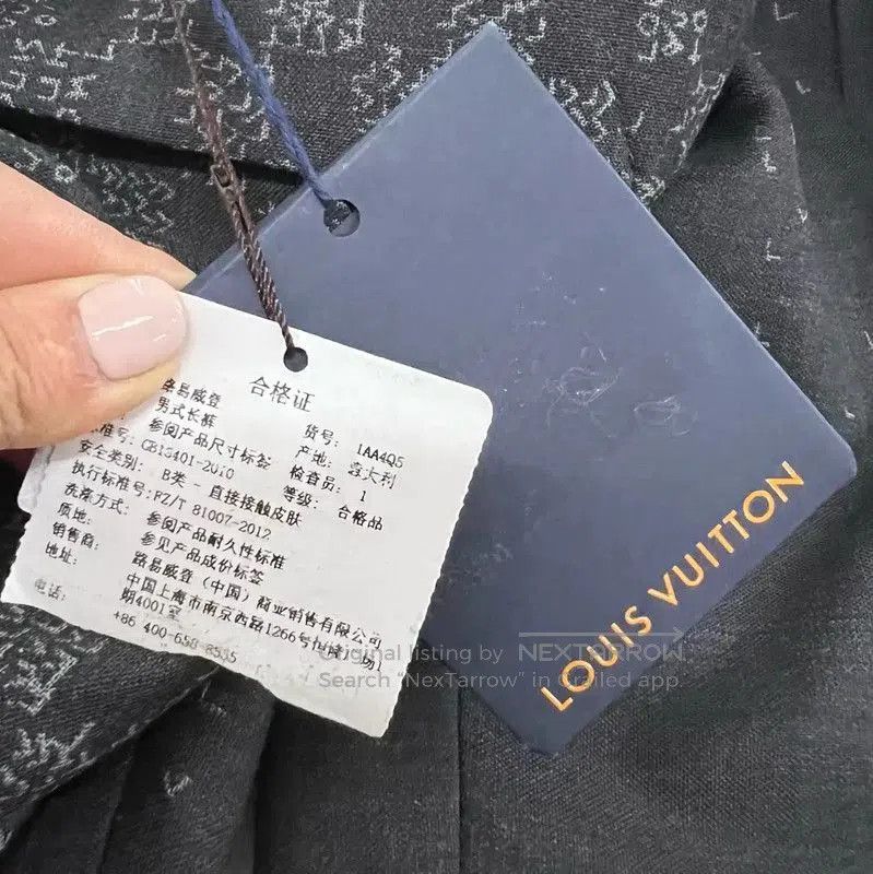 Louis Vuitton Louis Vuitton Gray Logo Casual Pants for Men . Size US 32 / EU 48 - 7 Thumbnail