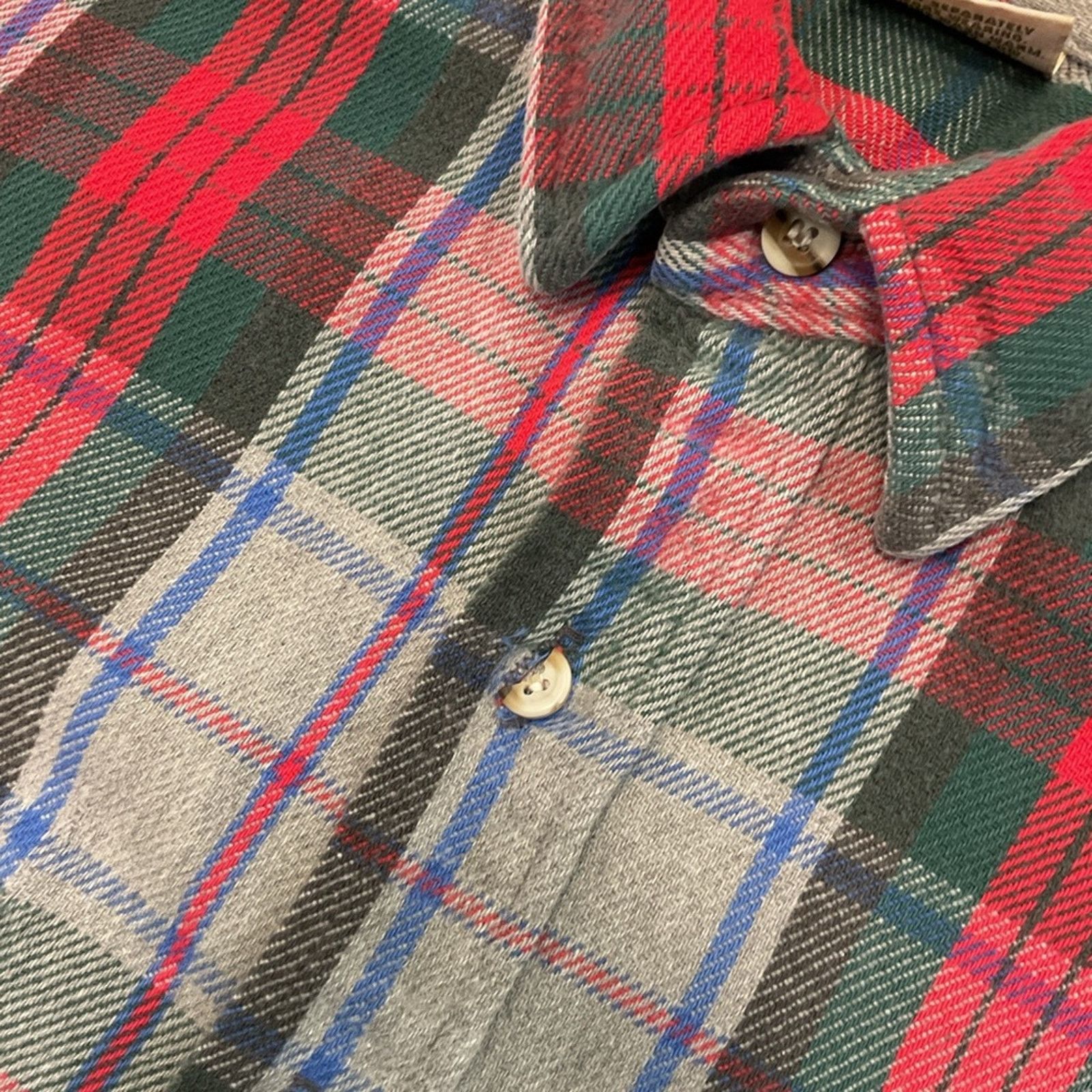 FiveBrother 1990's Five Brother Vintage Workwear Flannel Shirt Size US L / EU 52-54 / 3 - 5 Thumbnail