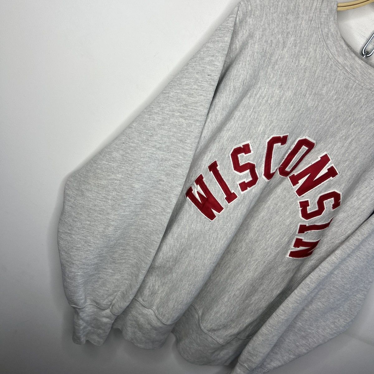 Champion 1990s Wisconsin University Champion Reverse Weave Sweatshirt Size US L / EU 52-54 / 3 - 3 Thumbnail