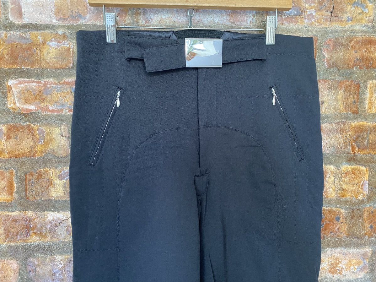 Jean Paul Gaultier AW03 JPG Homme Bondage padded Zipper rider pants Size US 34 / EU 50 - 3 Thumbnail
