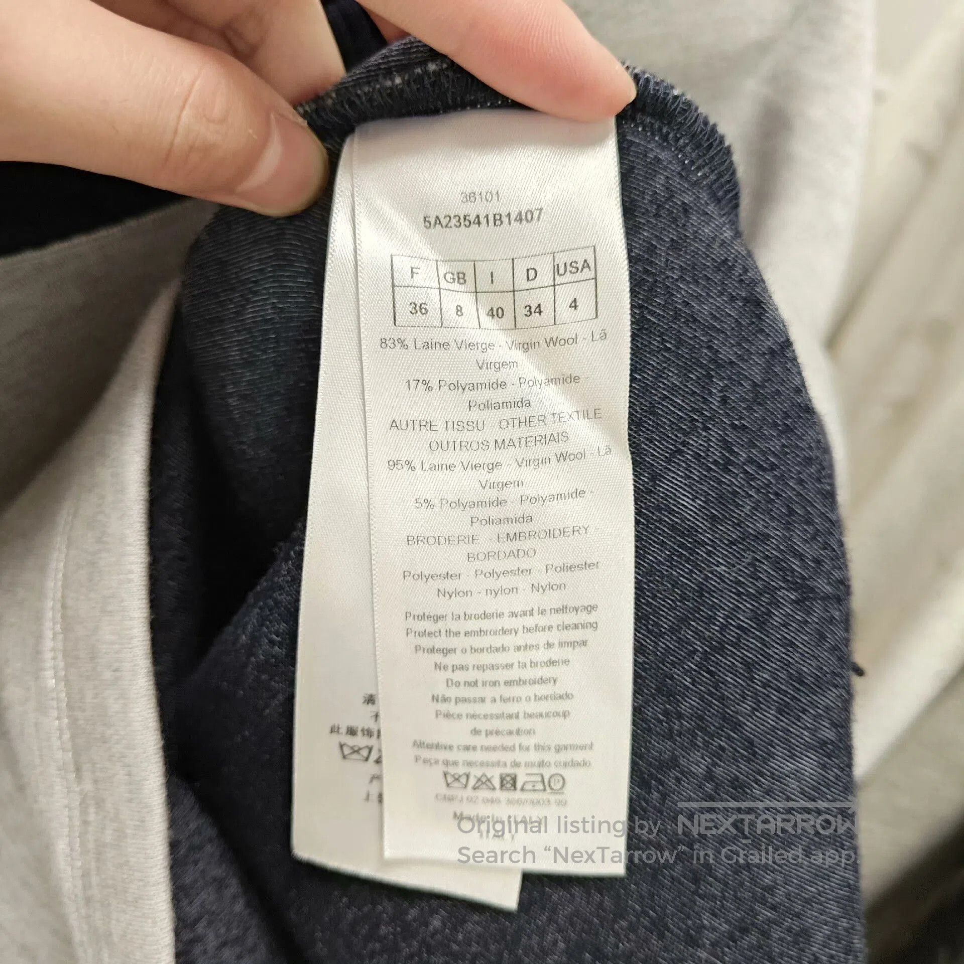 Dior dior long sleeve embroidered sweatshirt. Size US S / EU 44-46 / 1 - 4 Thumbnail