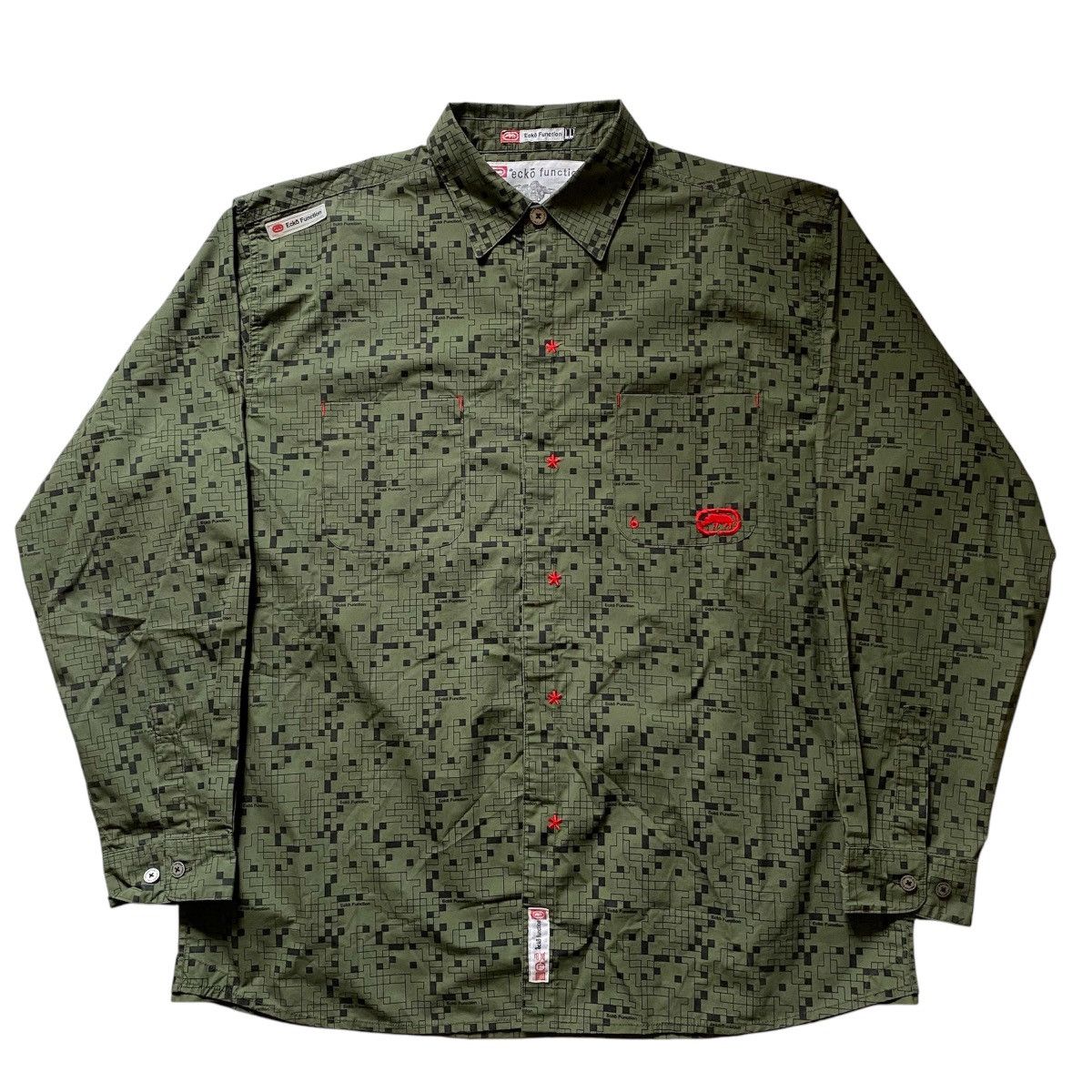 Ecko Unltd. × Vintage Vintage Ecko Function Button Up Shirt Size US XL / EU 56 / 4 - 1 Thumbnail