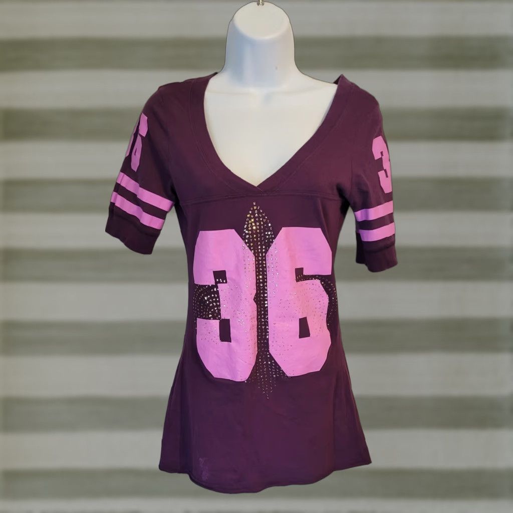 Vintage VINTAGE Wet Seal Tunic Shirt L Purple Y2K Sparkle Jersey Top Shirt T-Shirt Womens Juniors XS? Size L / US 10 / IT 46 - 1 Thumbnail
