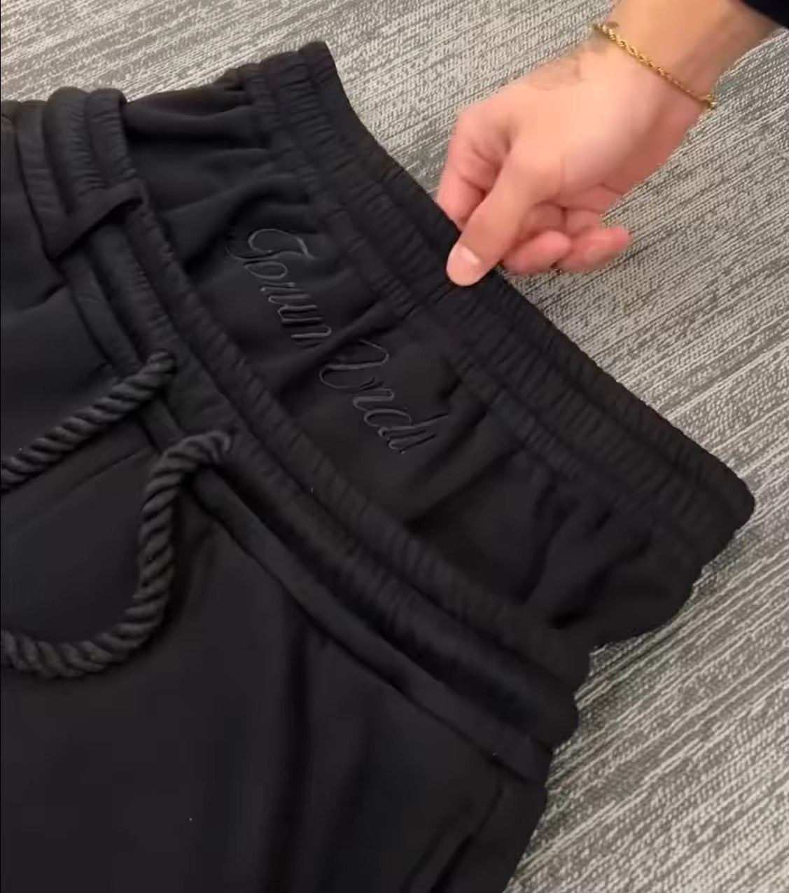 Japanese Brand Double Waist Unisex Cotton Sweatpants Size US 32 / EU 48 - 3 Thumbnail
