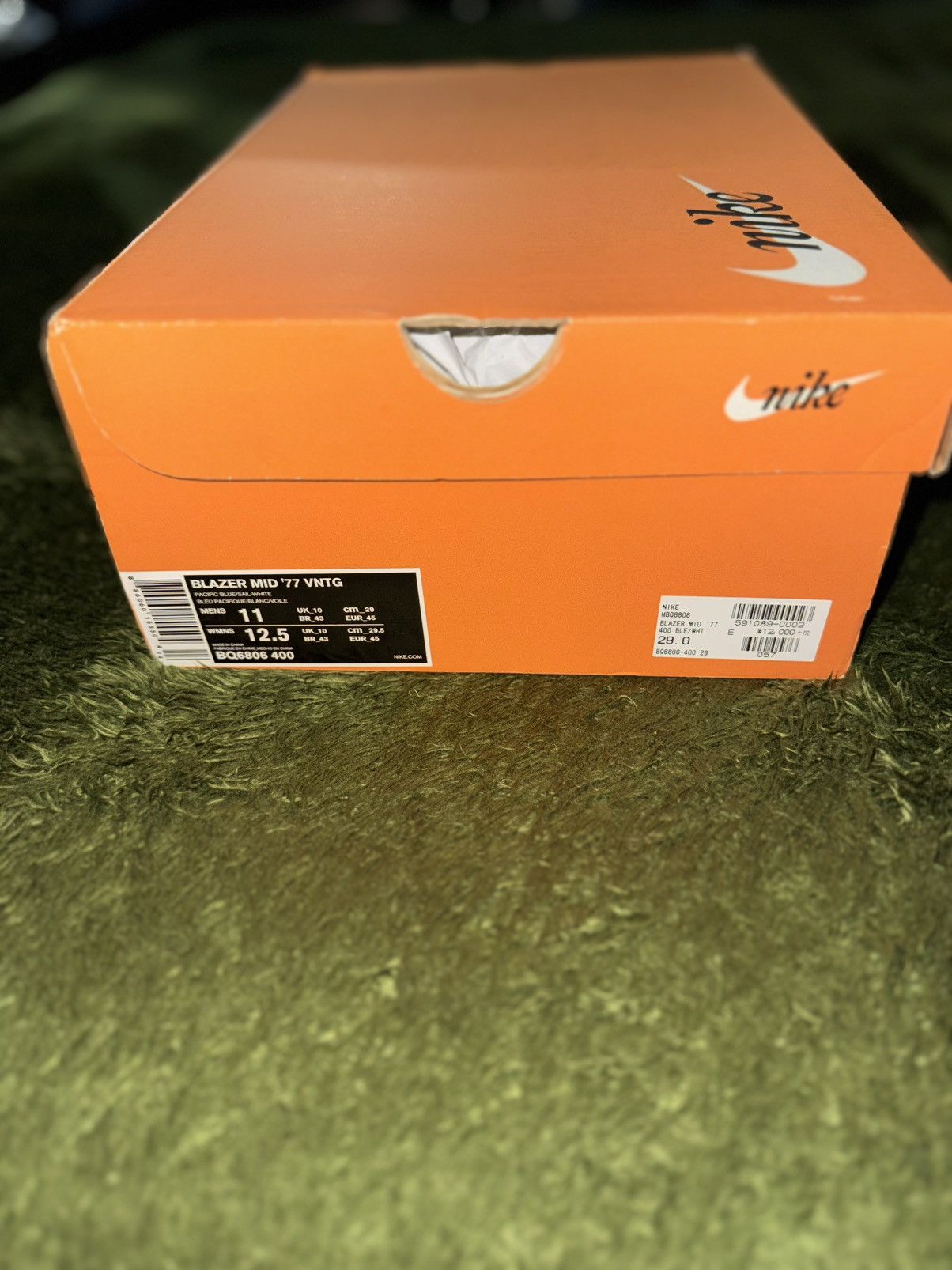 Nike [US 11] Nike Blazer Mid '77 Pacific Blue BQ6806-400 Size US 11 / EU 44 - 8 Thumbnail