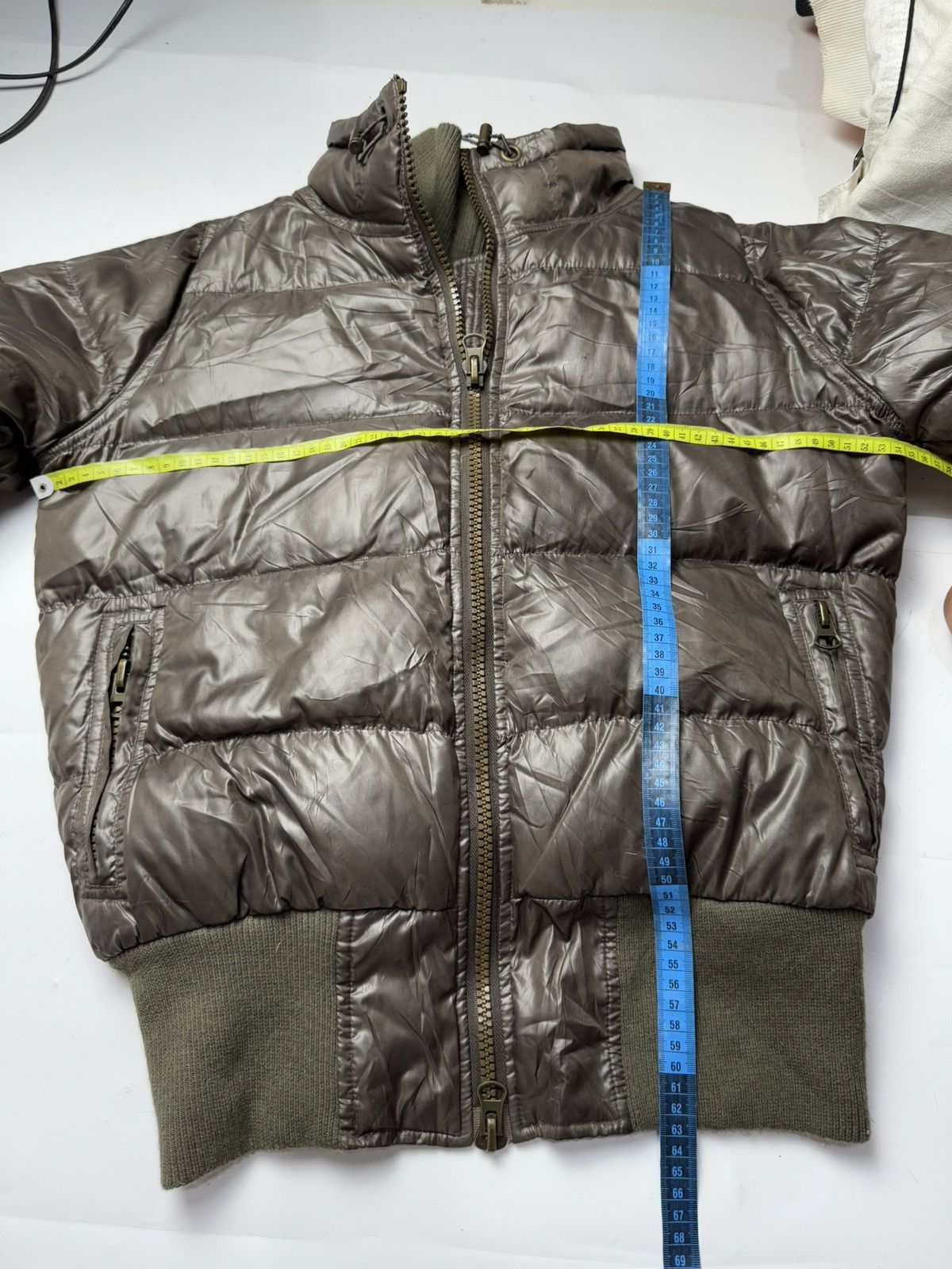 Yohji Yamamoto Double Layers Puffer Down Jacket Crush Japanese Size US M / EU 48-50 / 2 - 8 Thumbnail