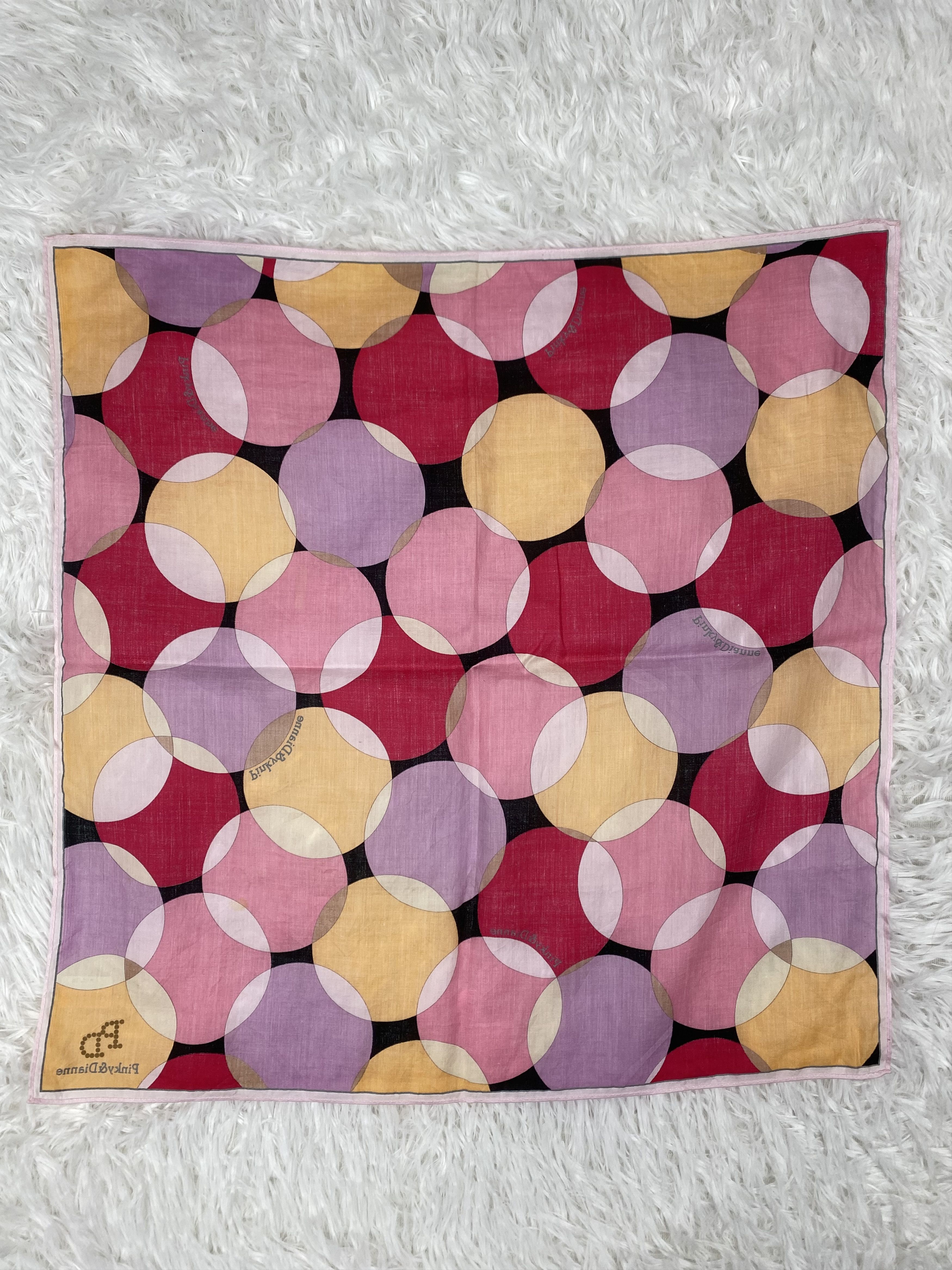 Vintage Vintage Pinky & Dianne Handkerchief Neckerchief PH0694 Size ONE SIZE - 4 Thumbnail