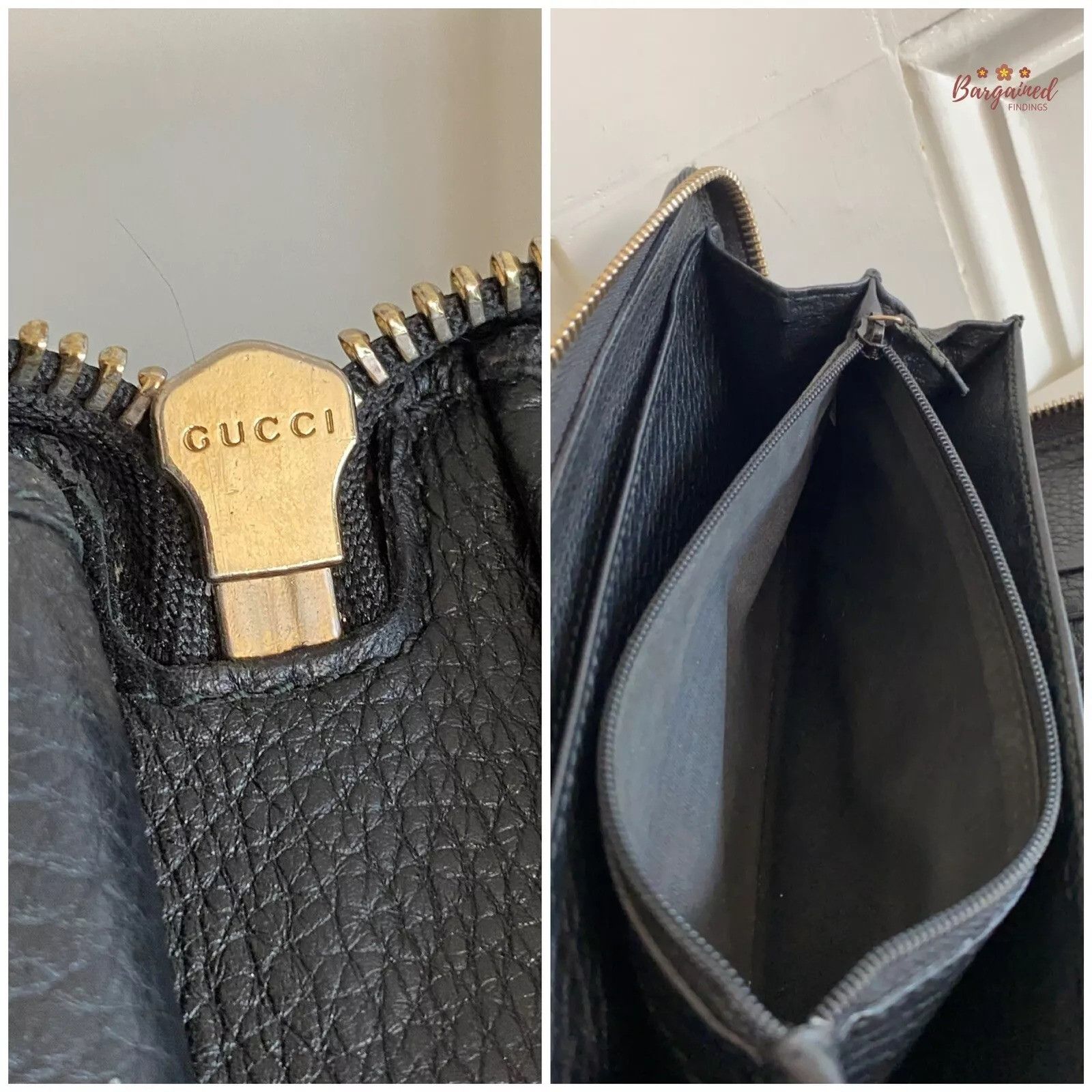 Gucci GUCCI Pebbled Leather Soho G Zip Around Long Wallet Size ONE SIZE - 3 Thumbnail