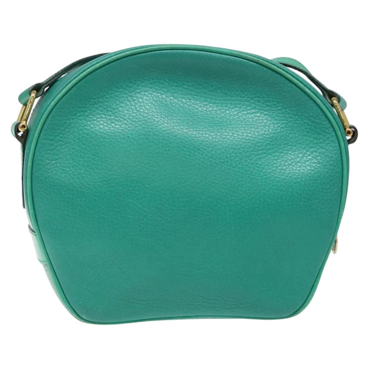Celine CELINE Shoulder Bag Leather Green Gold Size ONE SIZE - 3 Thumbnail
