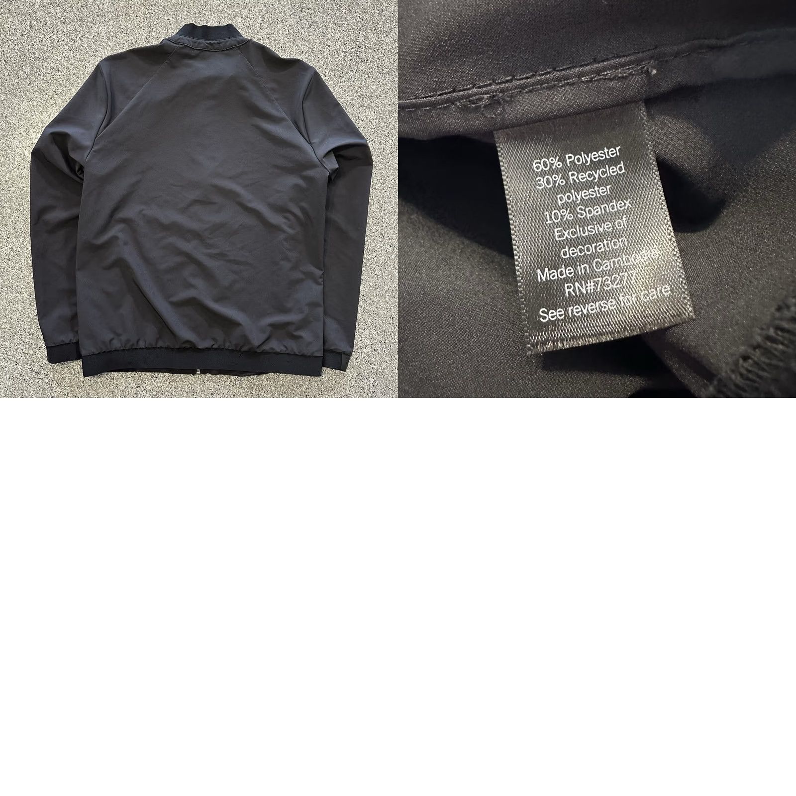 Vintage FLX Jacket Mens S Black Full Zip Lightweight Bomber Jacket - Casual Active Outerwear (Athletic Fit) Size US S / EU 44-46 / 1 - 8 Thumbnail
