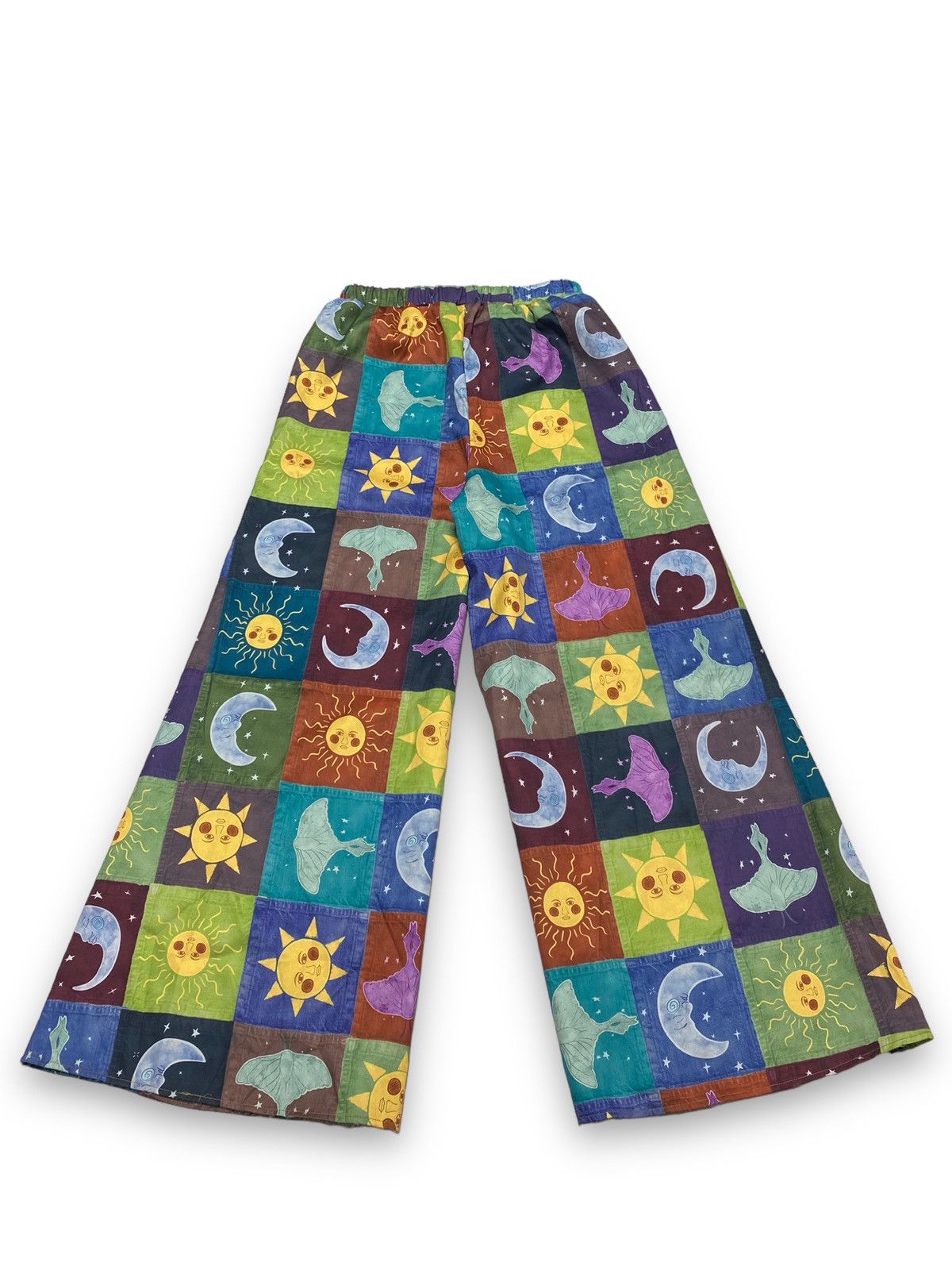 Vintage Vintage ROMWE Crazy Day Night Overprint Pyjama Pants Size US 31 - 5 Thumbnail