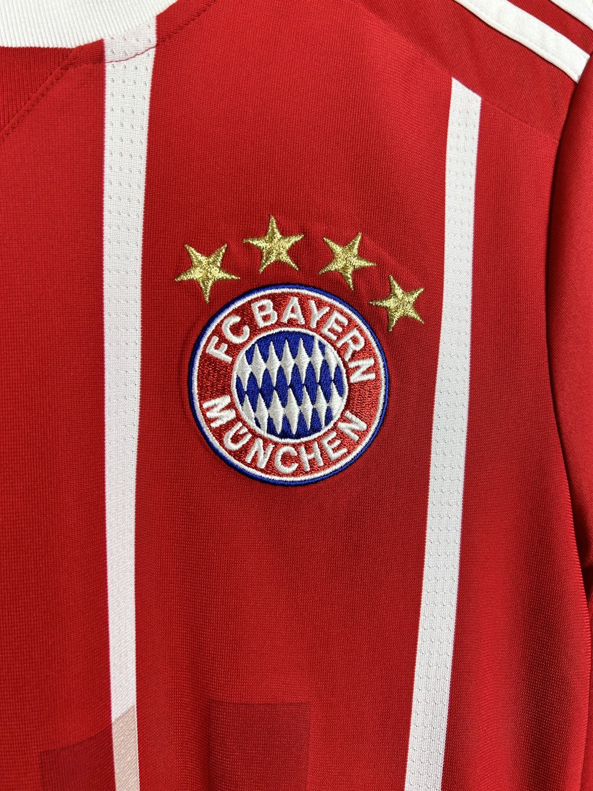 Adidas Adidas Bayen Munchen 2017/18 Home Kit Long Sleeve Jersey ~S Size US S / EU 44-46 / 1 - 3 Thumbnail