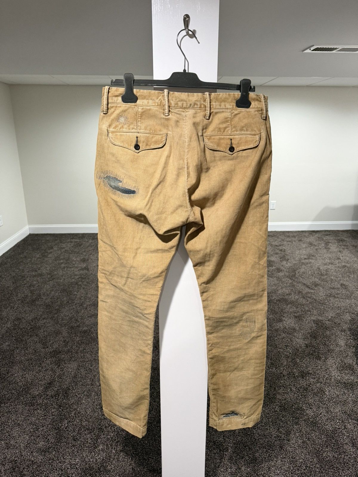 RRL Ralph Lauren RRL Ralph Lauren Field Patchwork Corduroy Trouser Pants Size US 32 / EU 48 - 2 Thumbnail