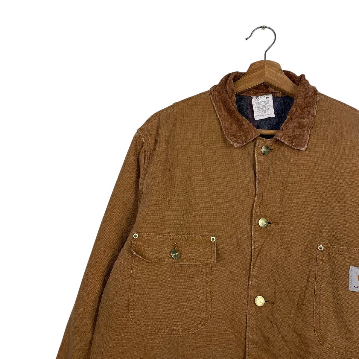 Carhartt Vintage 80s Carhatt Detroit Duck Canvas Workwear Jacket Size US L / EU 52-54 / 3 - 6 Thumbnail