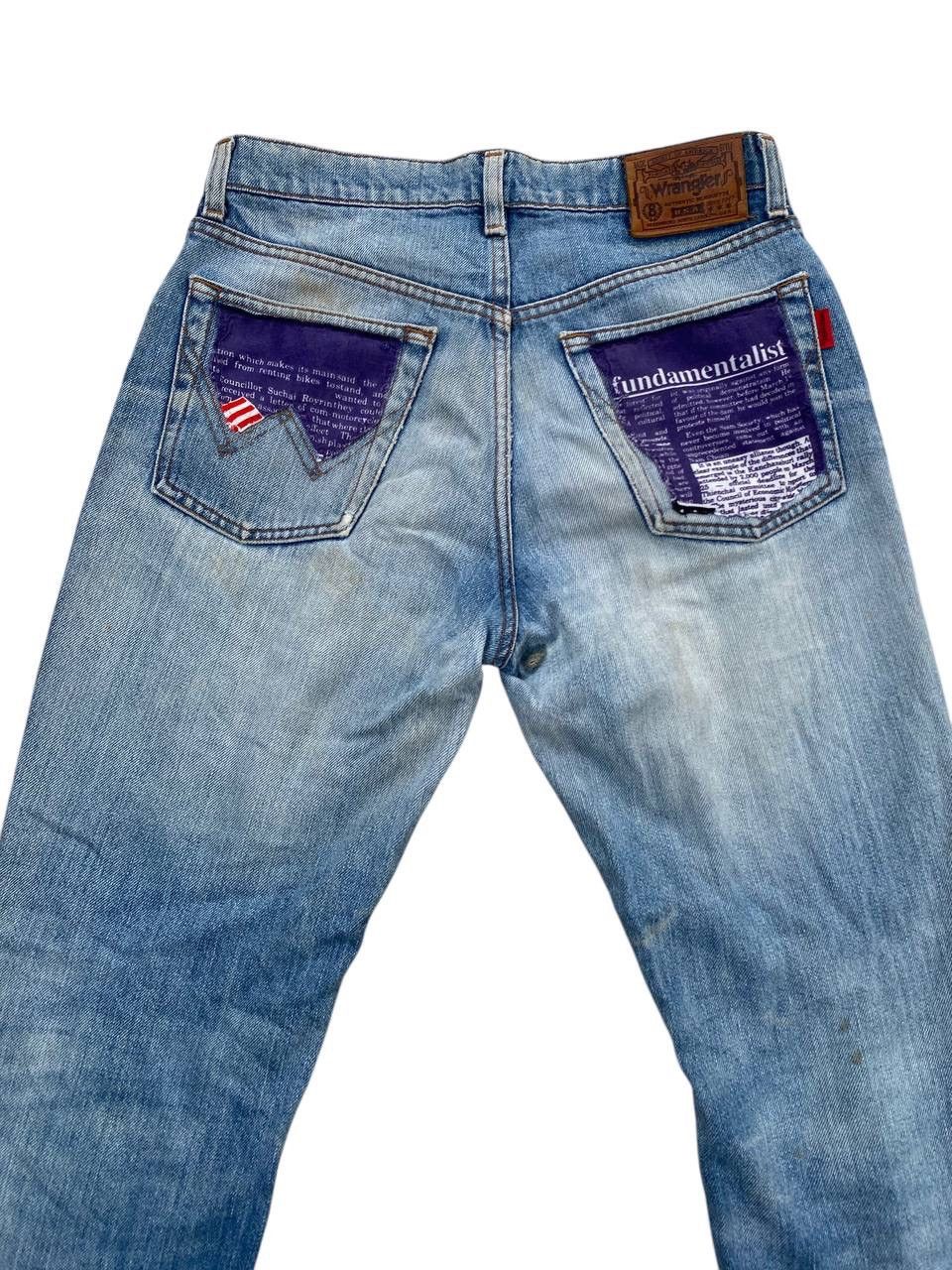 Wrangler Destroyed Wrangler USA Distress Patchwork Jeans Denim Size US 31 - 4 Thumbnail